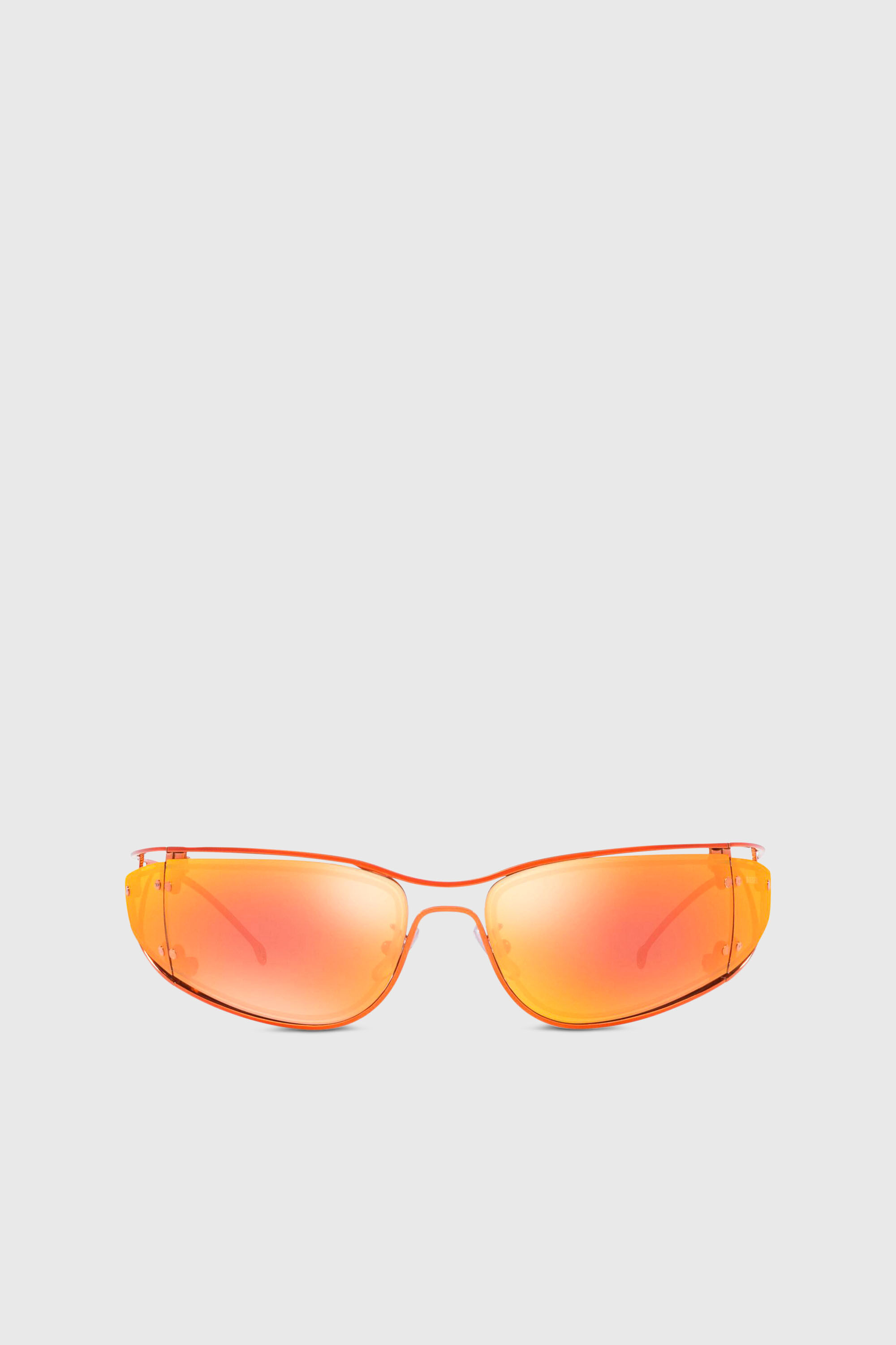 Diesel - 0DL1001, Unisex's Wraparound shape sunglasses in Orange - 1