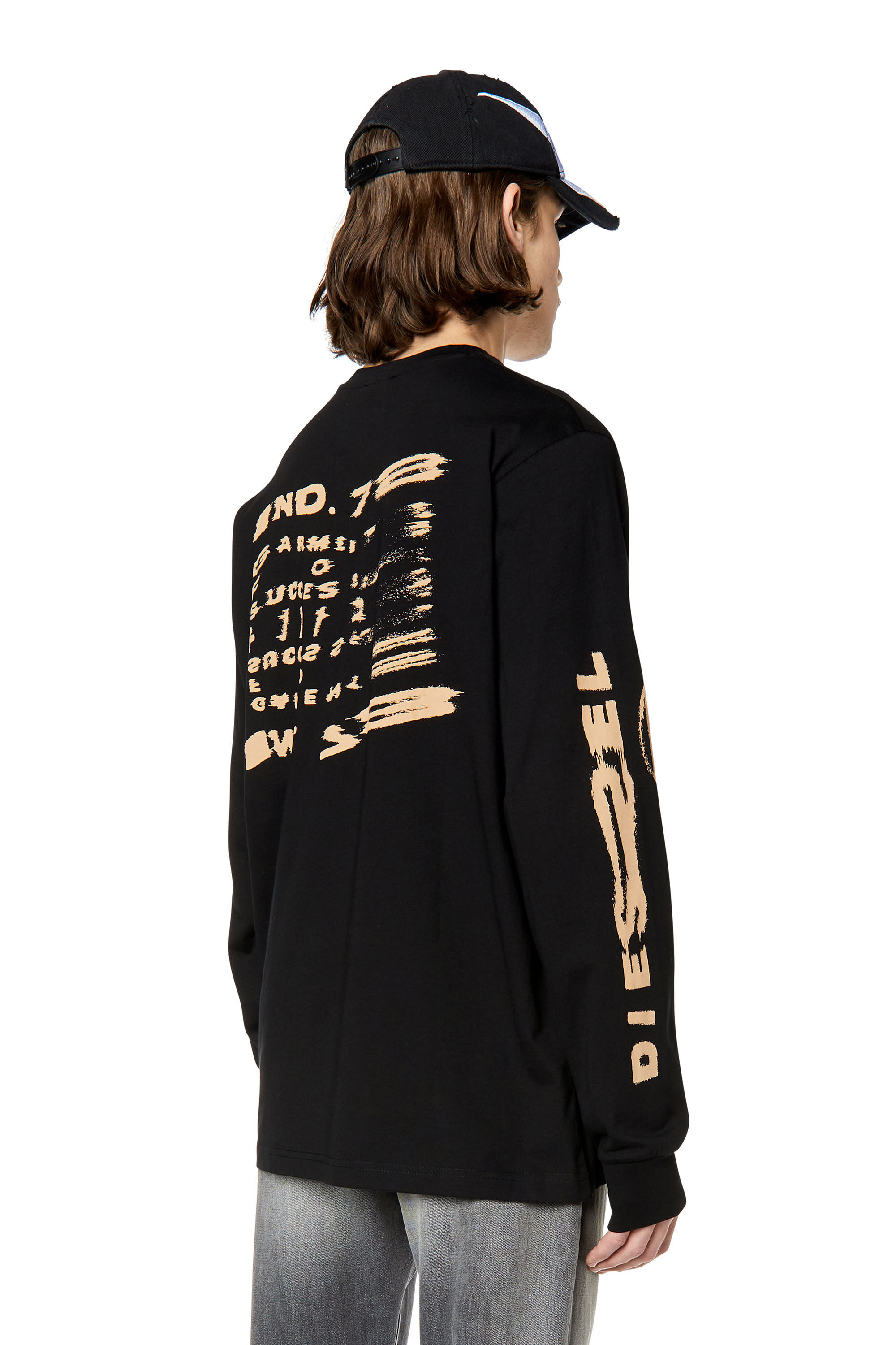 Diesel - T-JUST-LS-G3, Black - Image 4