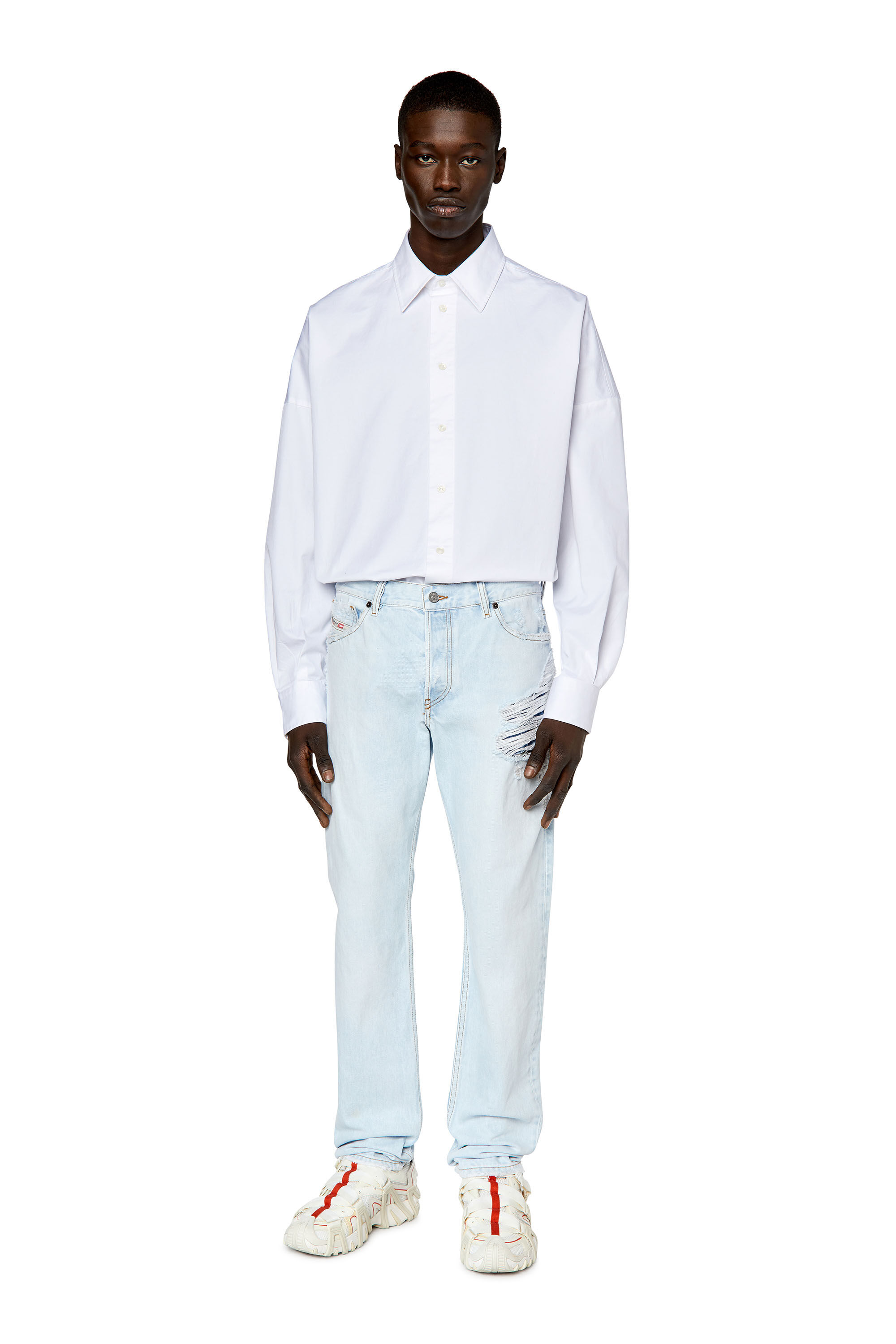 Diesel - 1995 D-Sark 007M6 Straight Jeans, Light Blue - Image 1