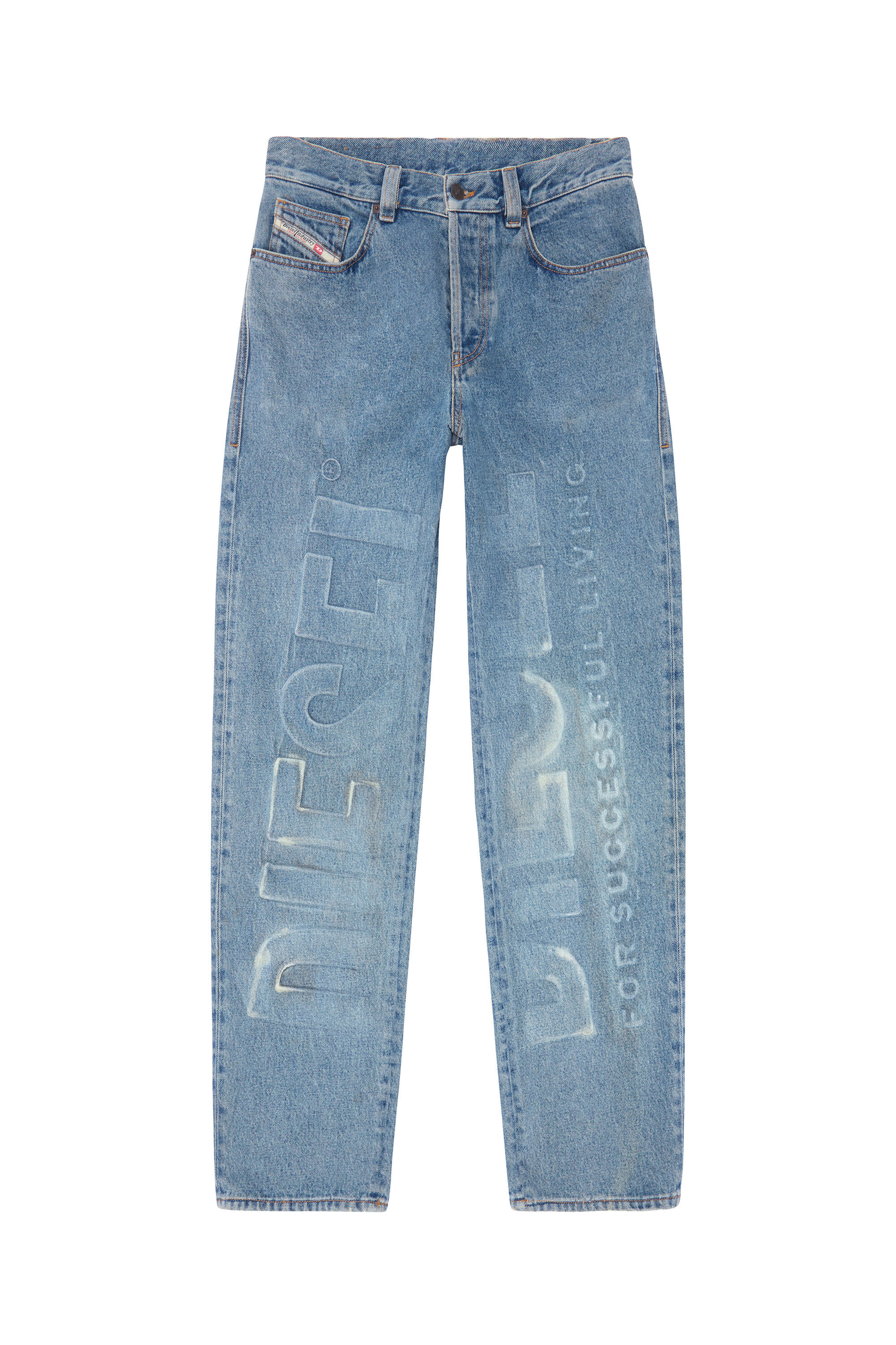 Diesel - 2010 D-Macs 007B9 Straight Jeans, Light Blue - Image 2