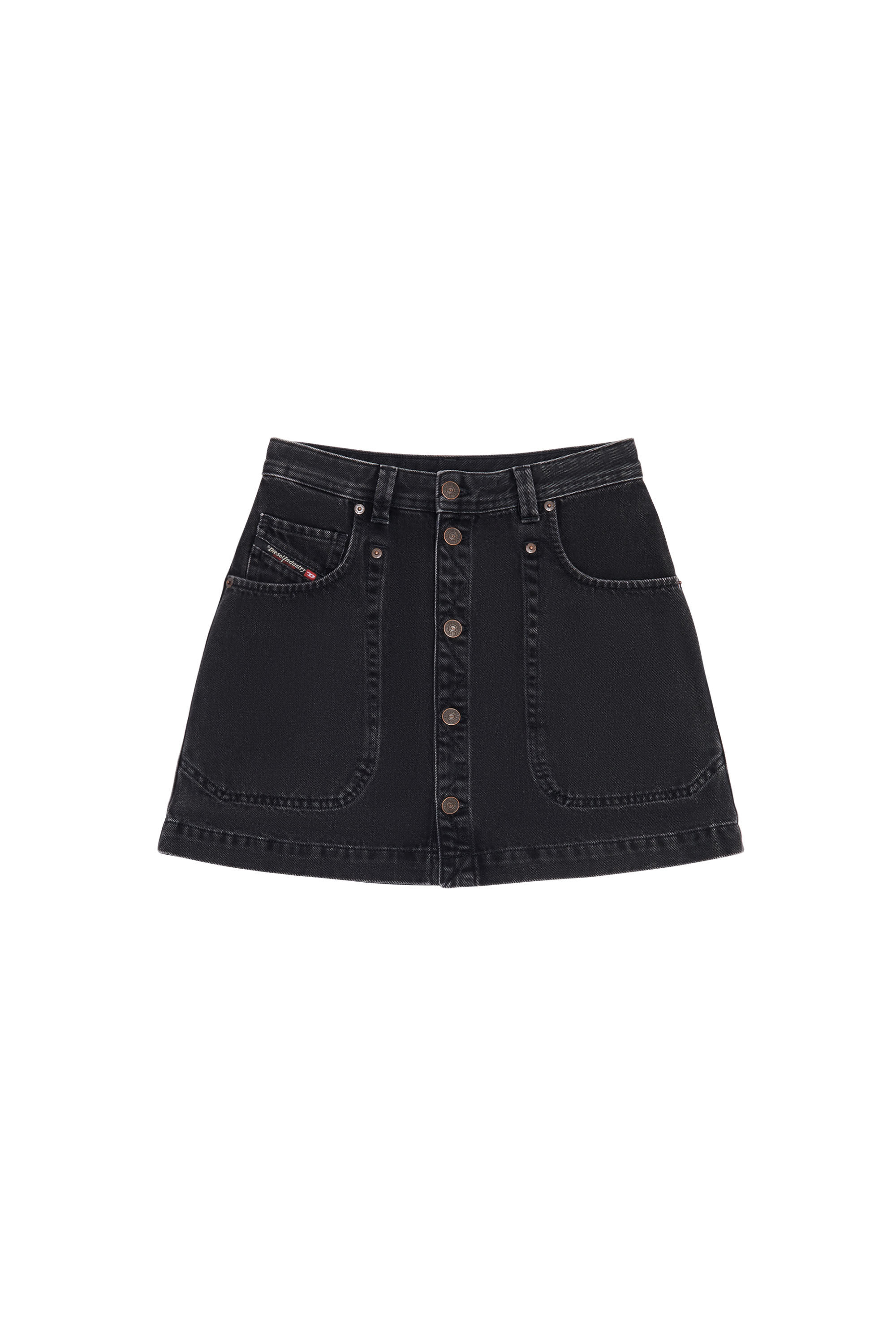 Black jean skirt a line shop