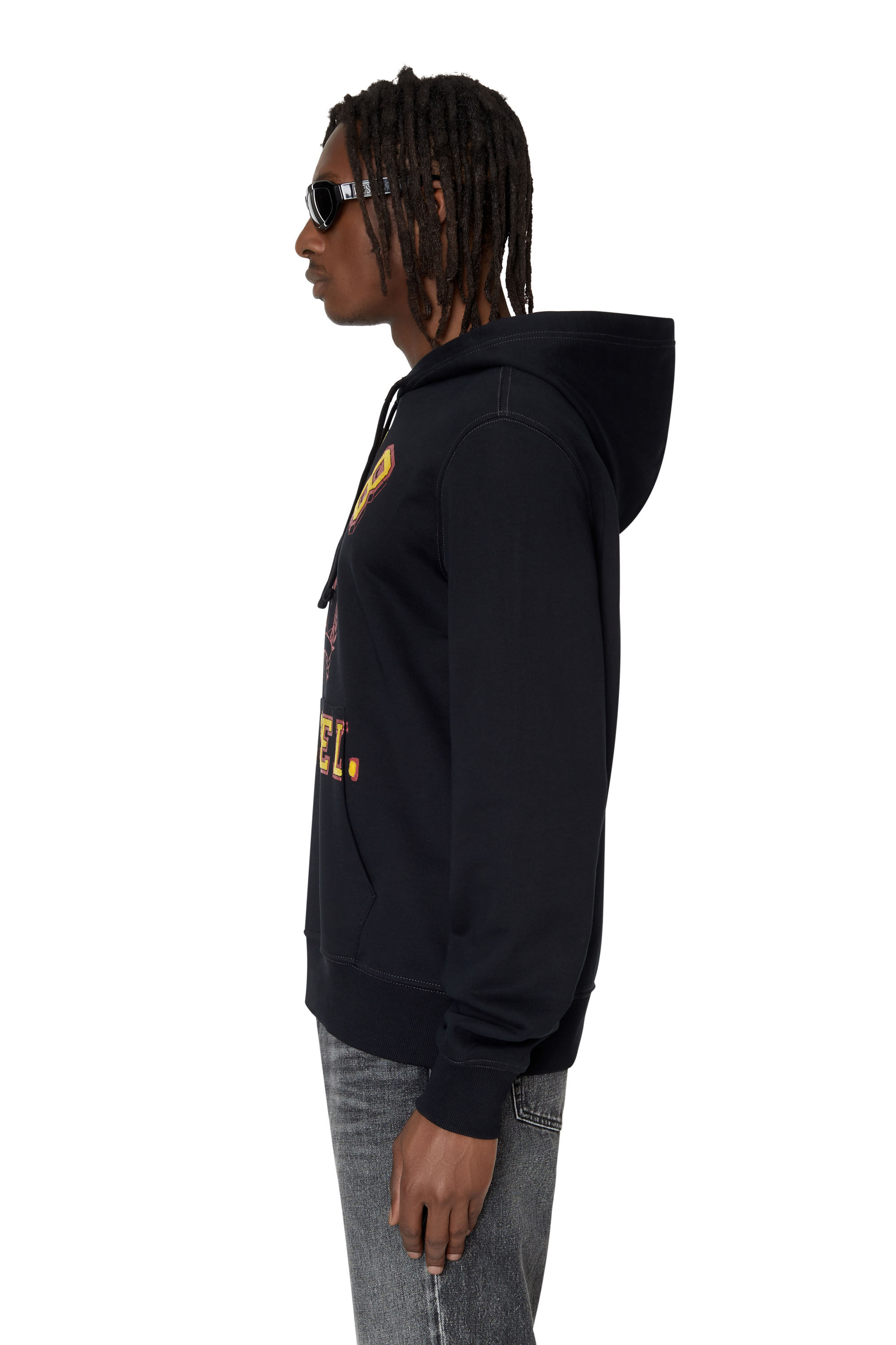 Diesel - S-GINN-HOOD-E5, Black - Image 5