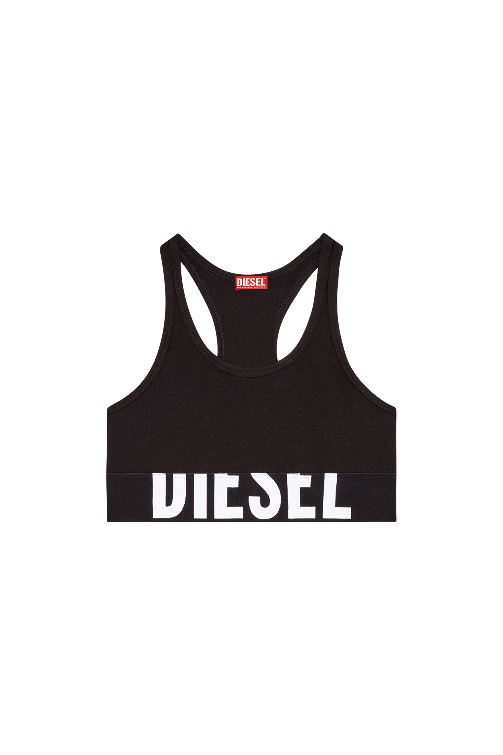 Diesel - UFSB-COTTON-RACE-BRALETTE-XL, Black - Image 2