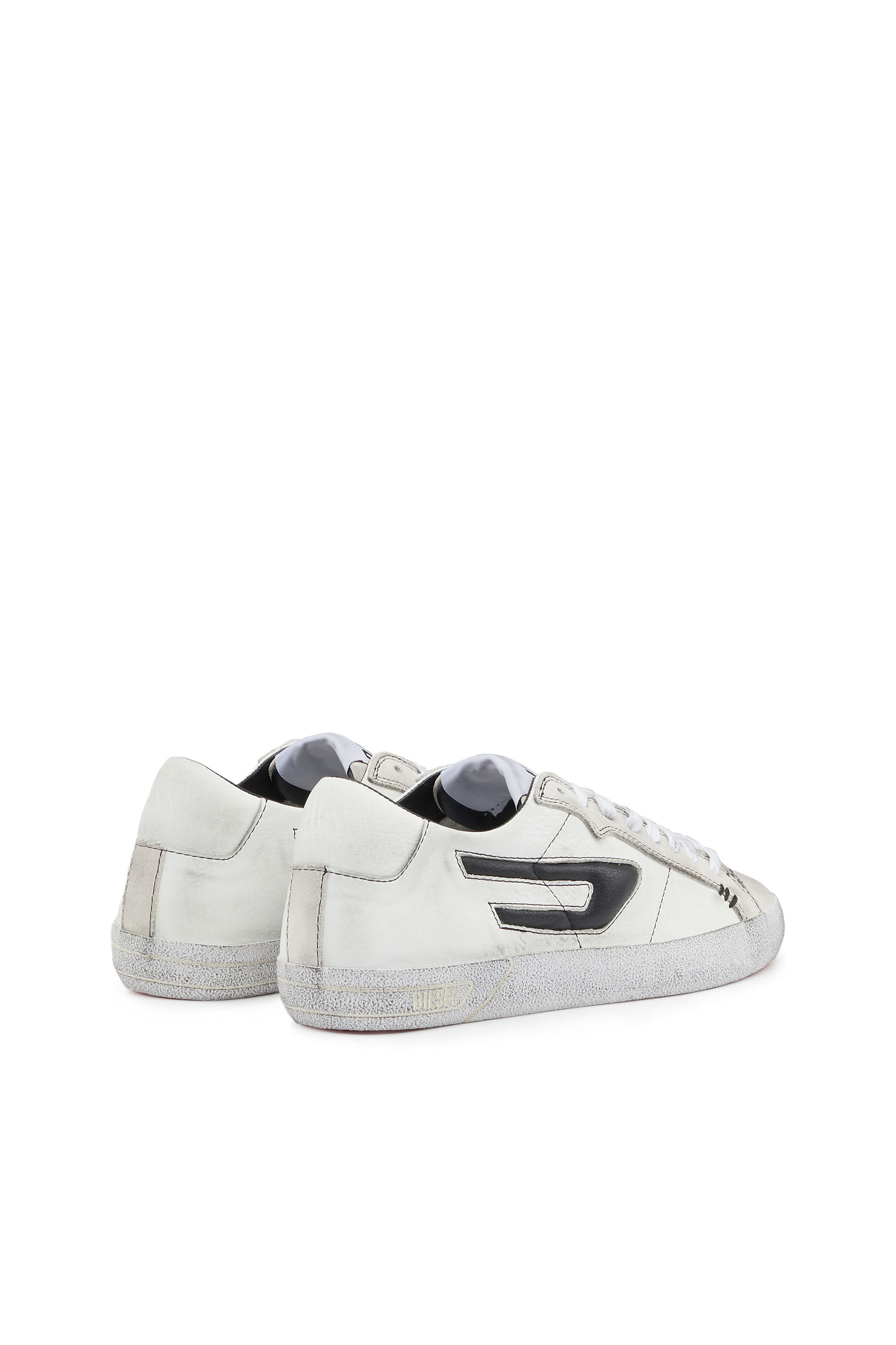Women s Low top leather sneakers with D logo Diesel S LEROJI