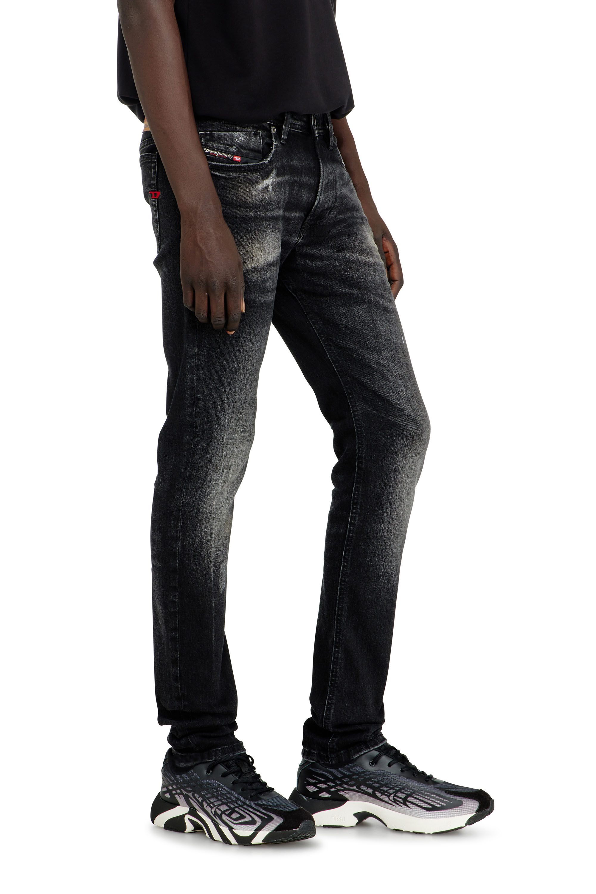 DIESEL デニム ジョグジーンズ W38 SLEENKER SKINNY Men's Skinny Jeans | Black/Dark grey | Diesel 1979 Sleenker