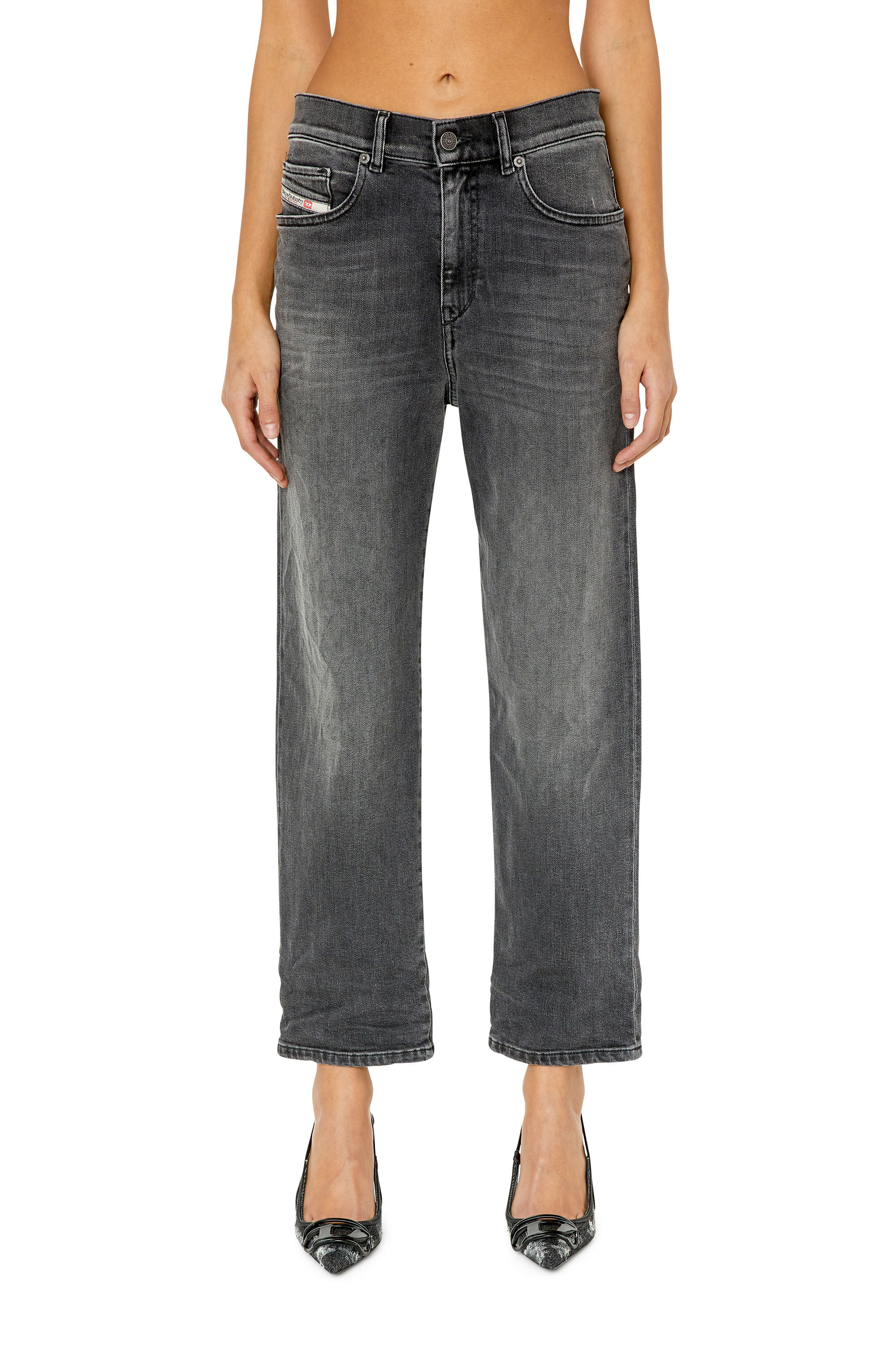 Diesel - Boyfriend Jeans 2016 D-Air 09E94, Black/Dark grey - Image 3