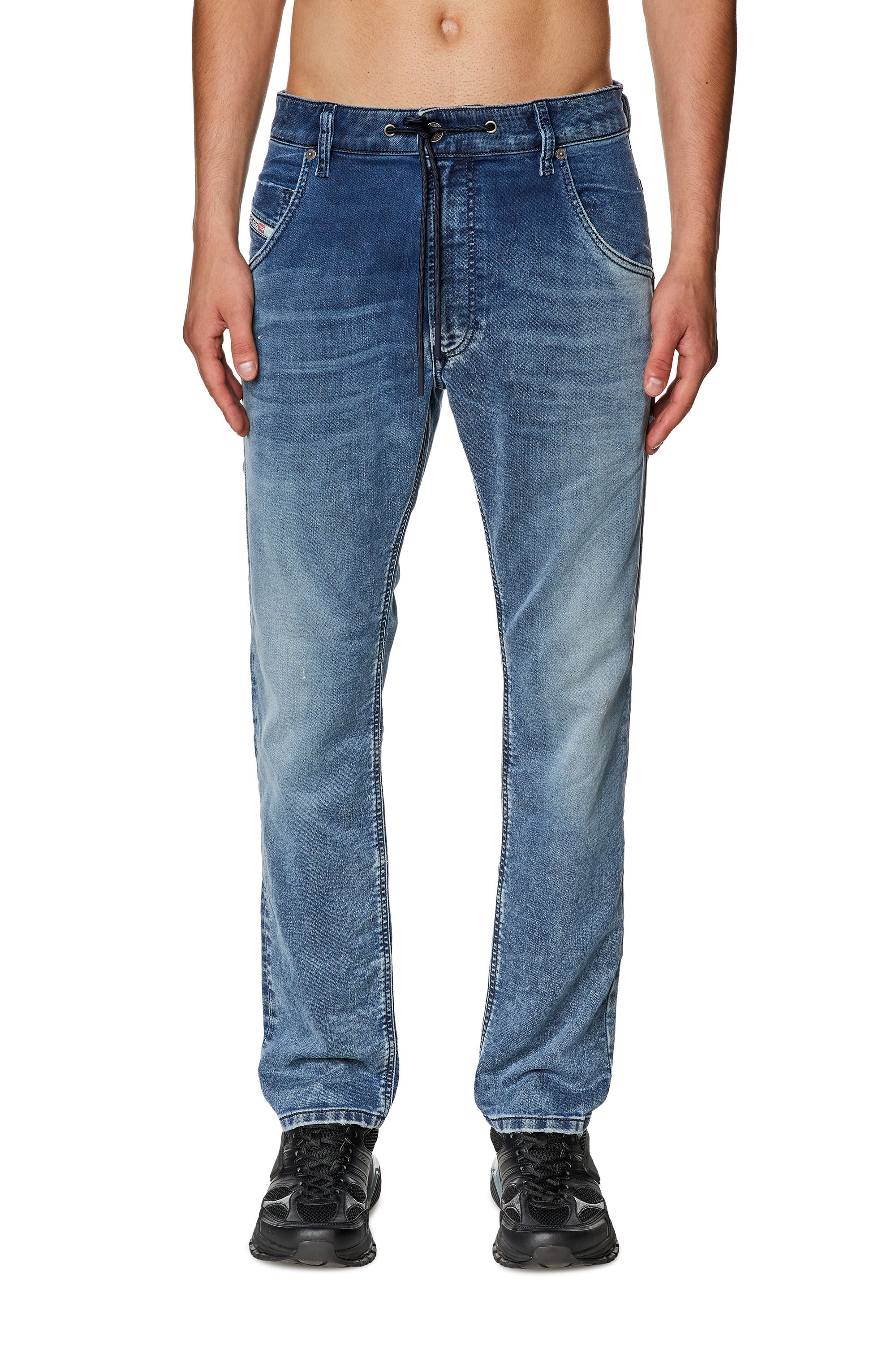 Diesel - Tapered 2030 D-Krooley Joggjeans® 09I75, Medium blue - Image 3