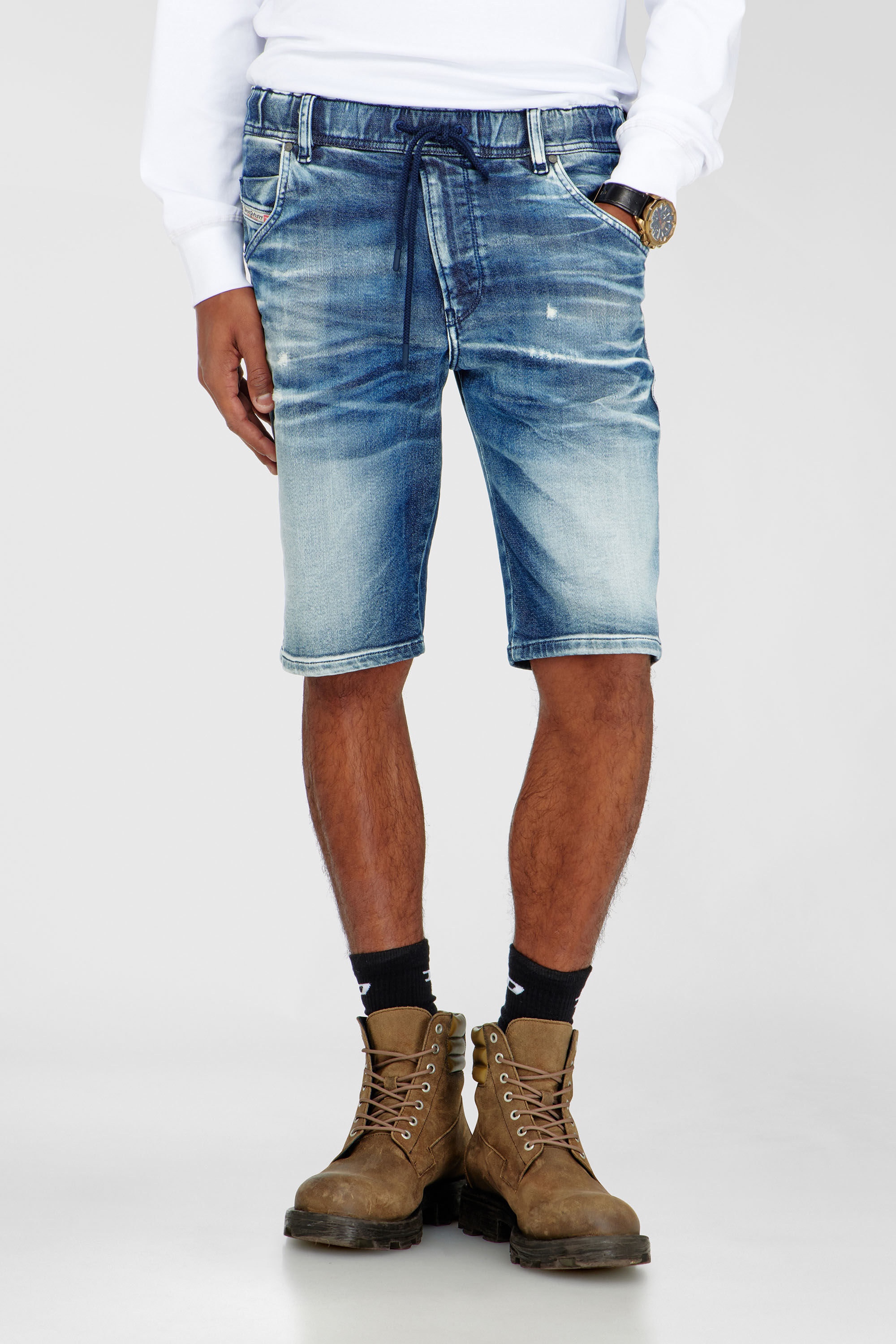D-KROOSHORT JOGGJEANS, Medium blue