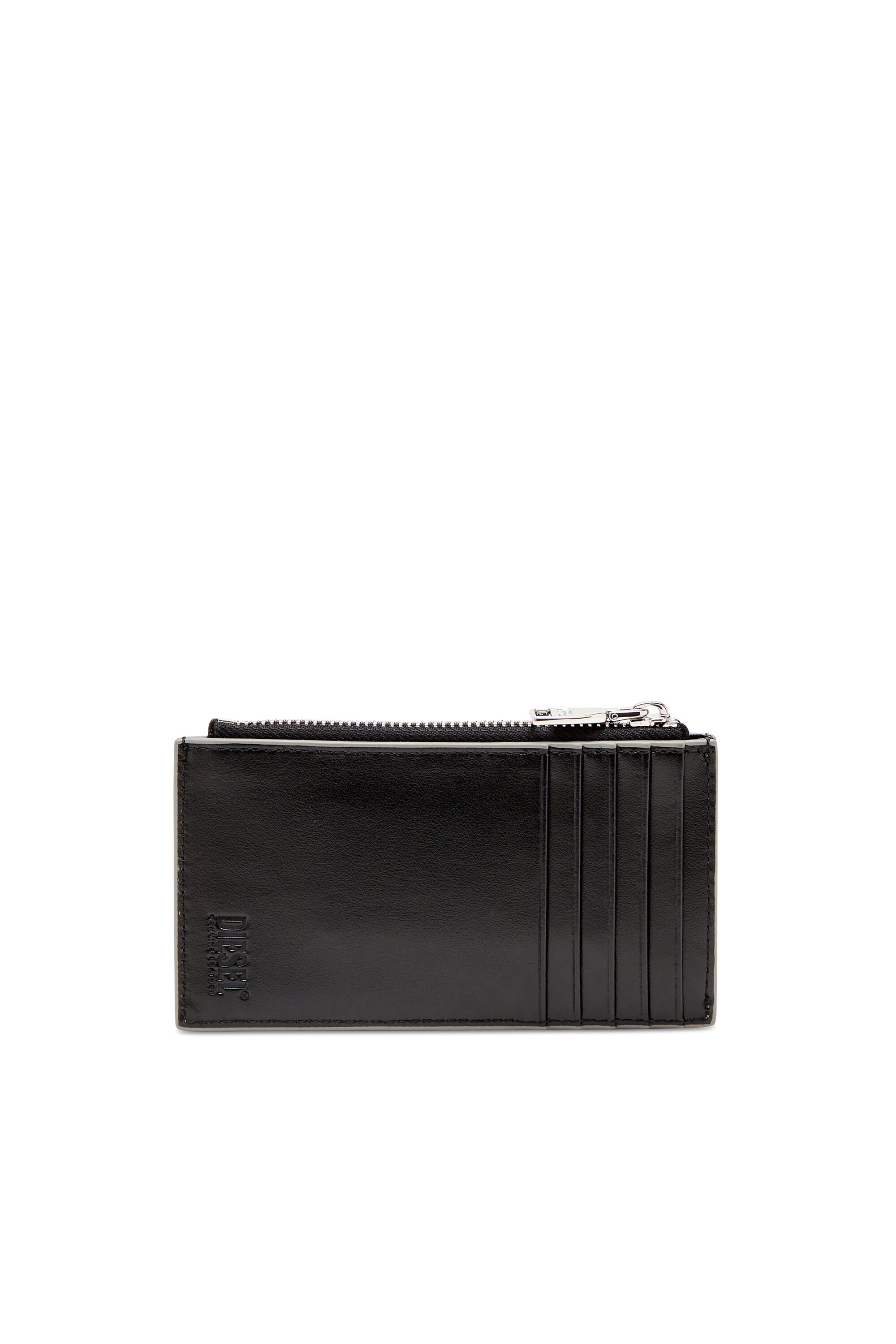 Women's Card holder in mirror leather | Silver | Diesel