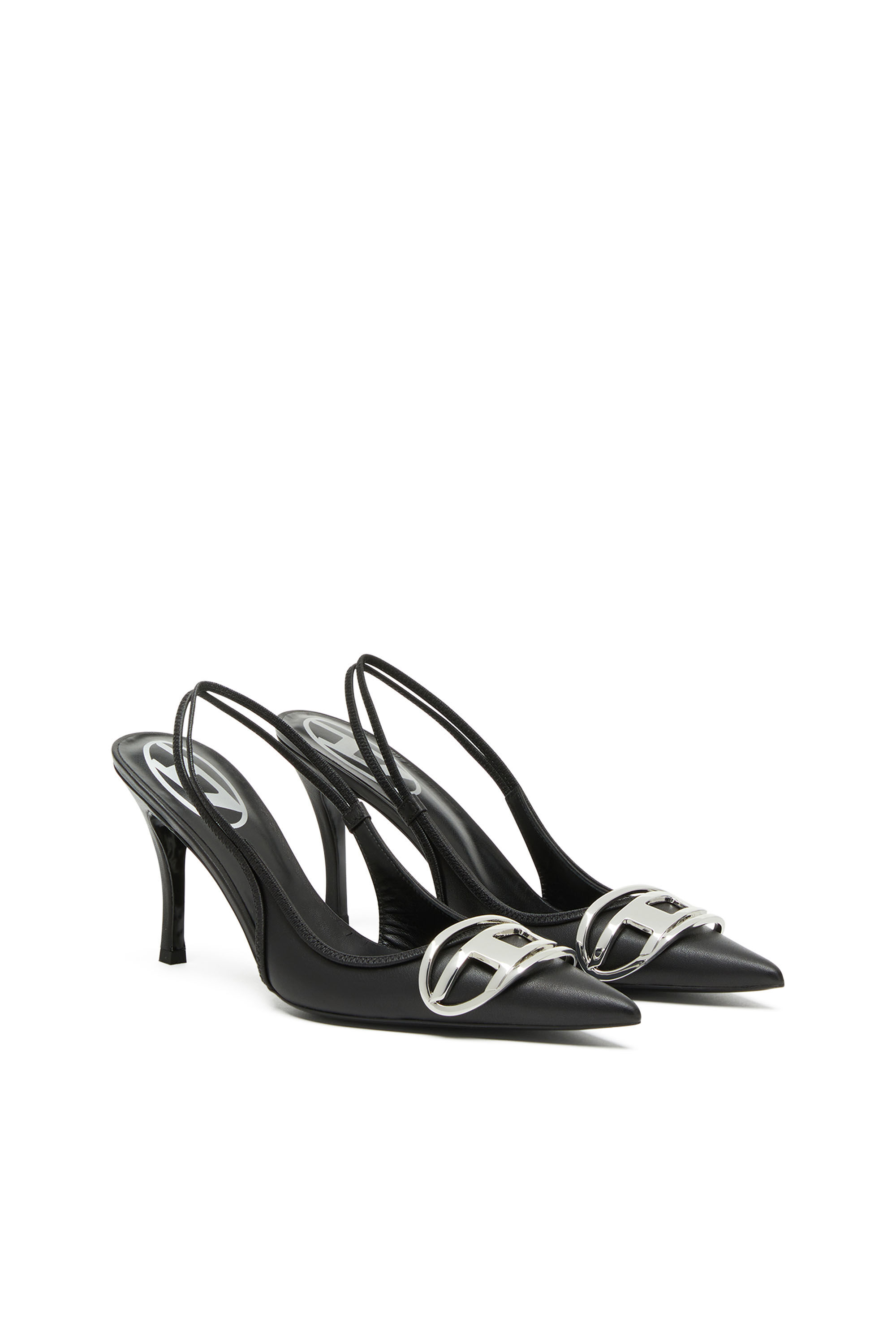 Diesel パンプス　D-Venus D-VENUS SB Woman: Slingback pumps in nappa leather, D logo