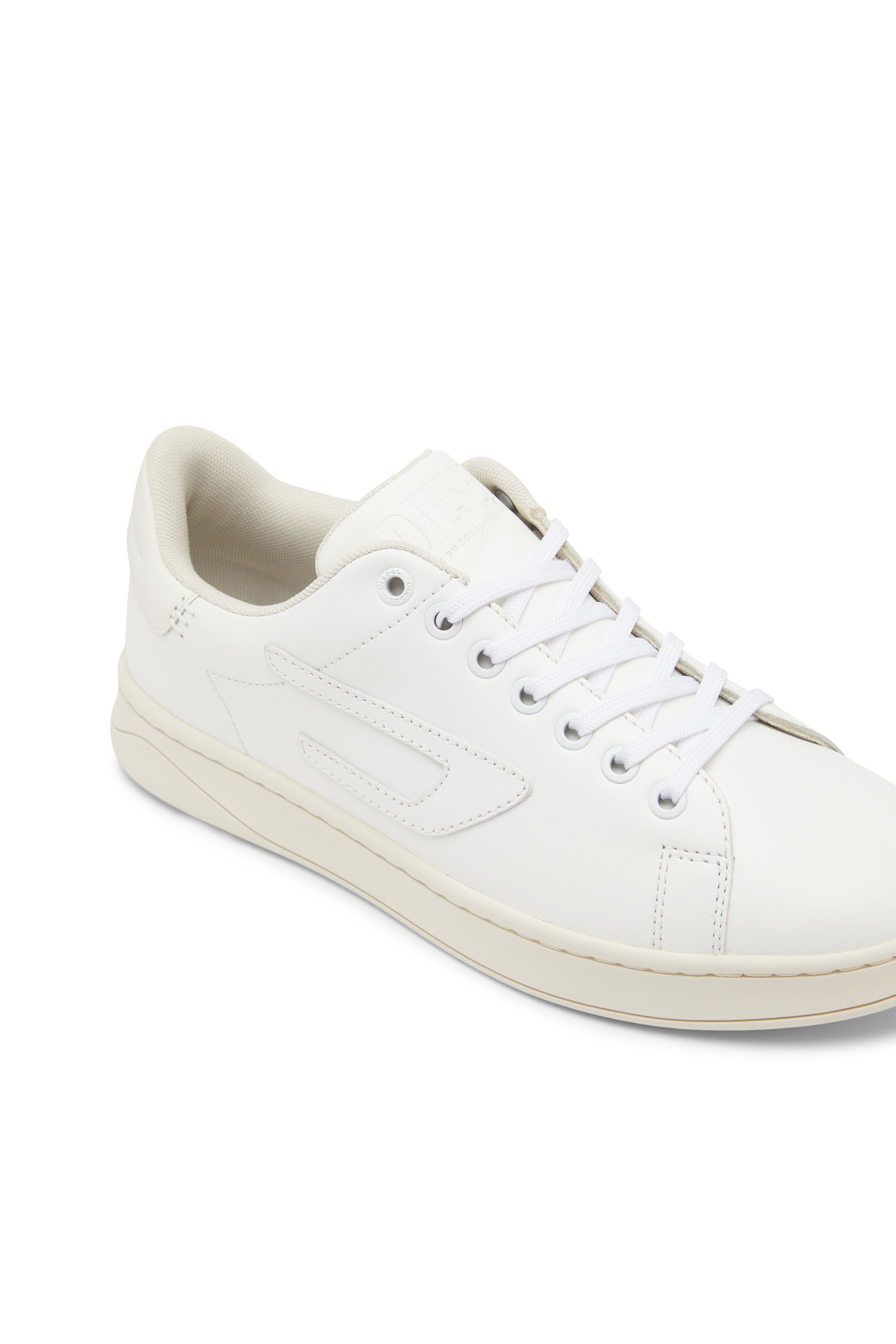Diesel white shop leather sneakers