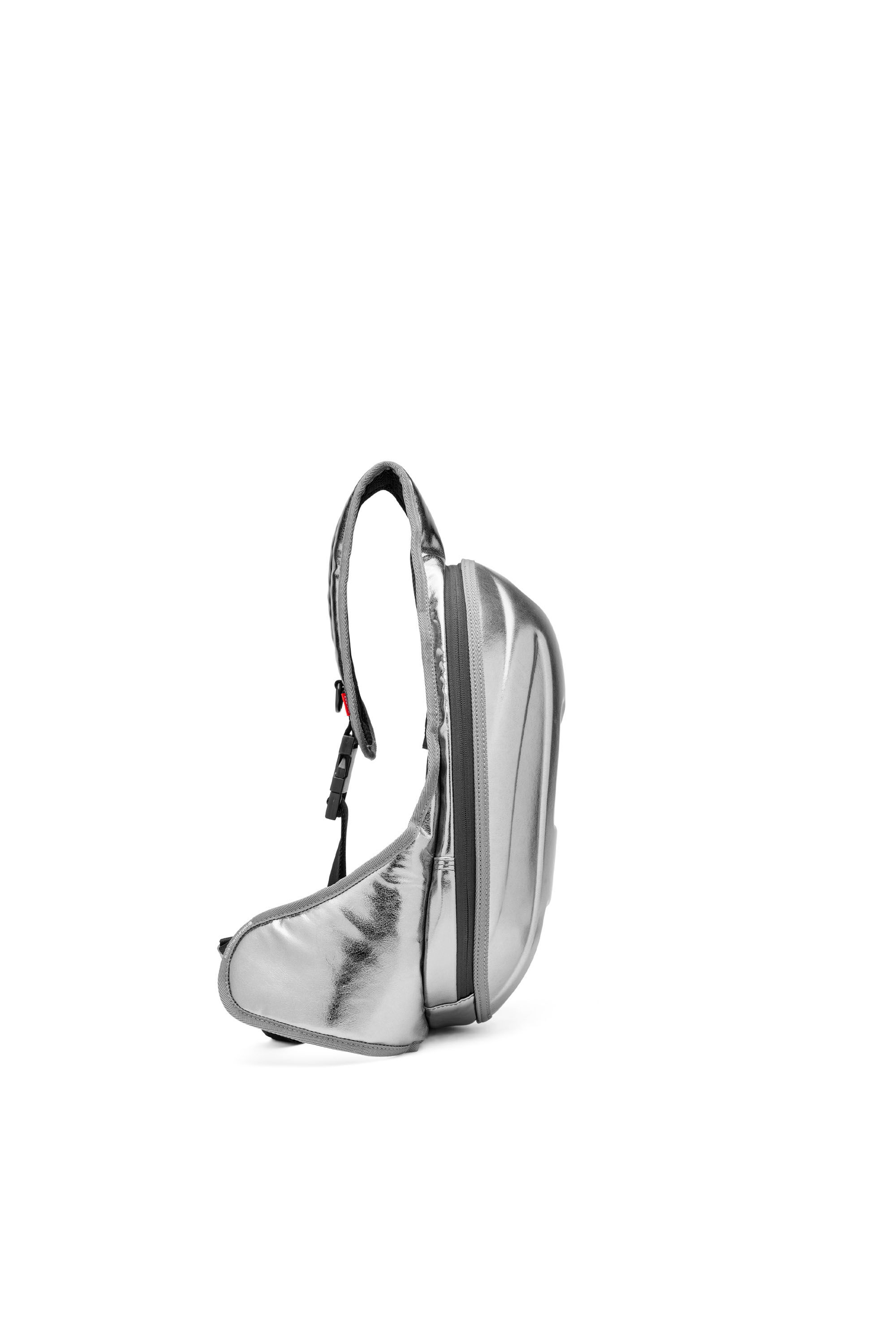 Diesel - 1DR-POD SLING BAG, Silver - Image 4