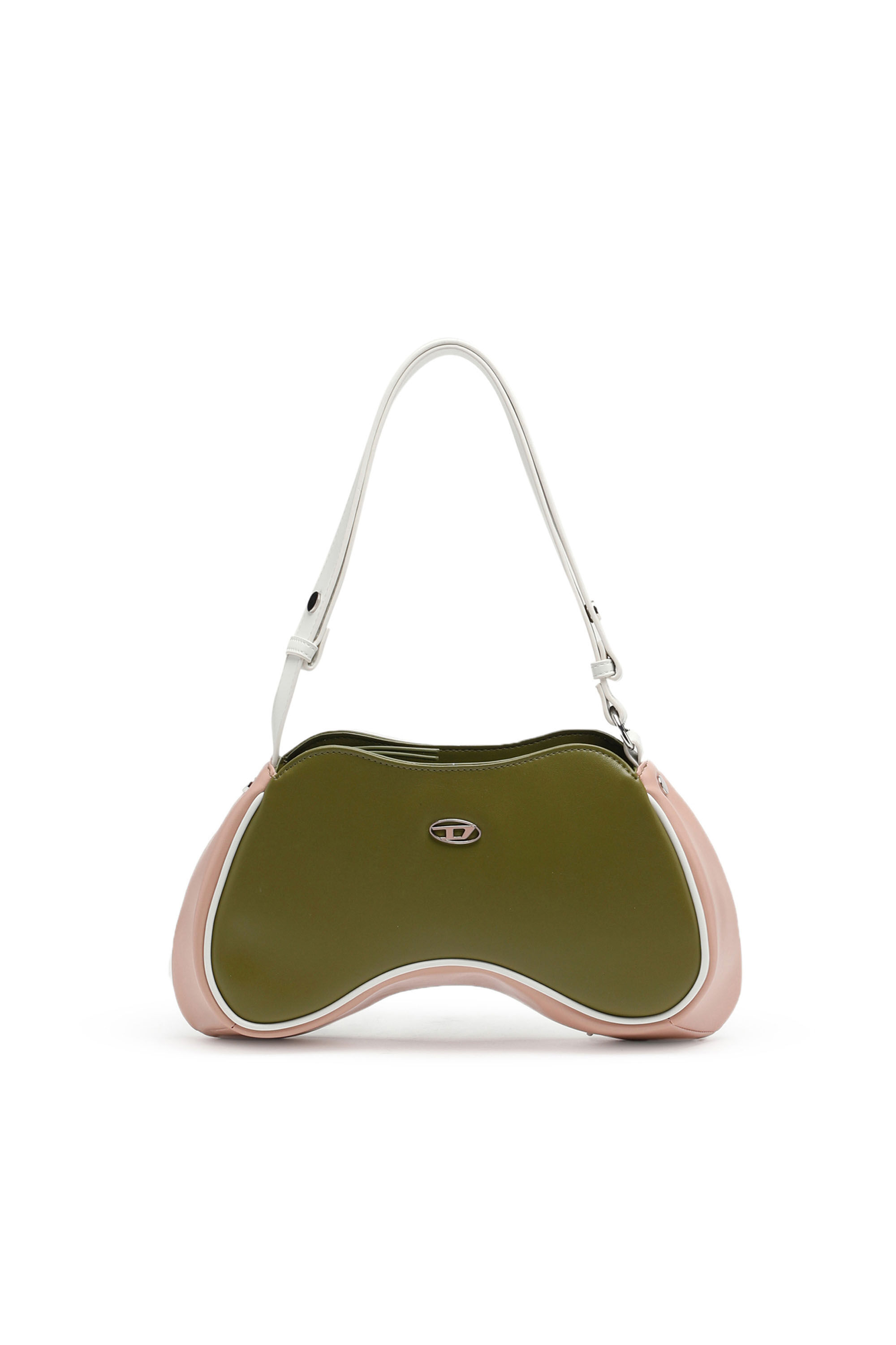 PLAY SHOULDER Woman two tone Shoulder bag with D logo Diesel