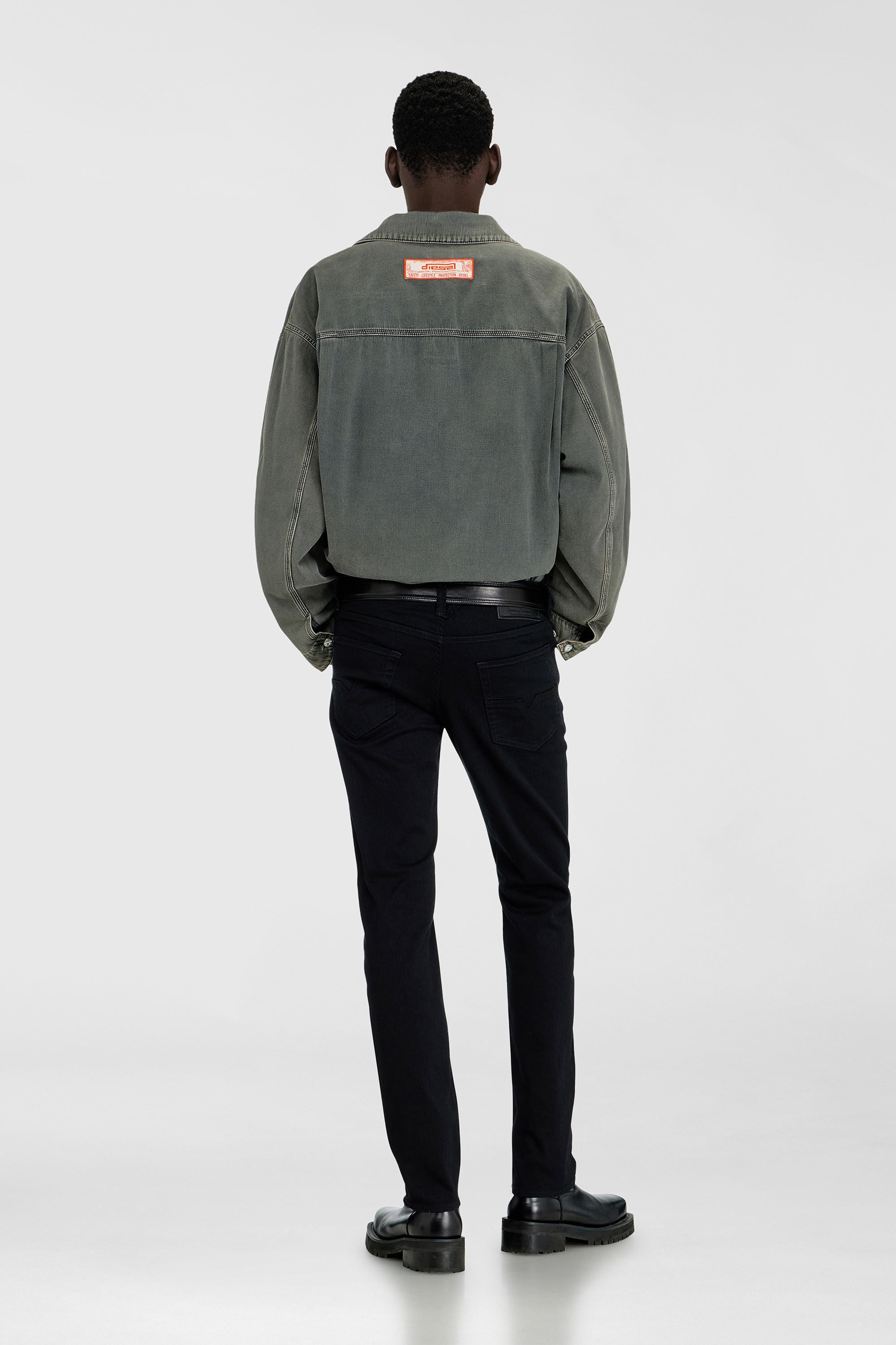 Diesel - Man's Regular Jeans 1986 Larkee-Beex 0688H, Black/Dark grey - 3