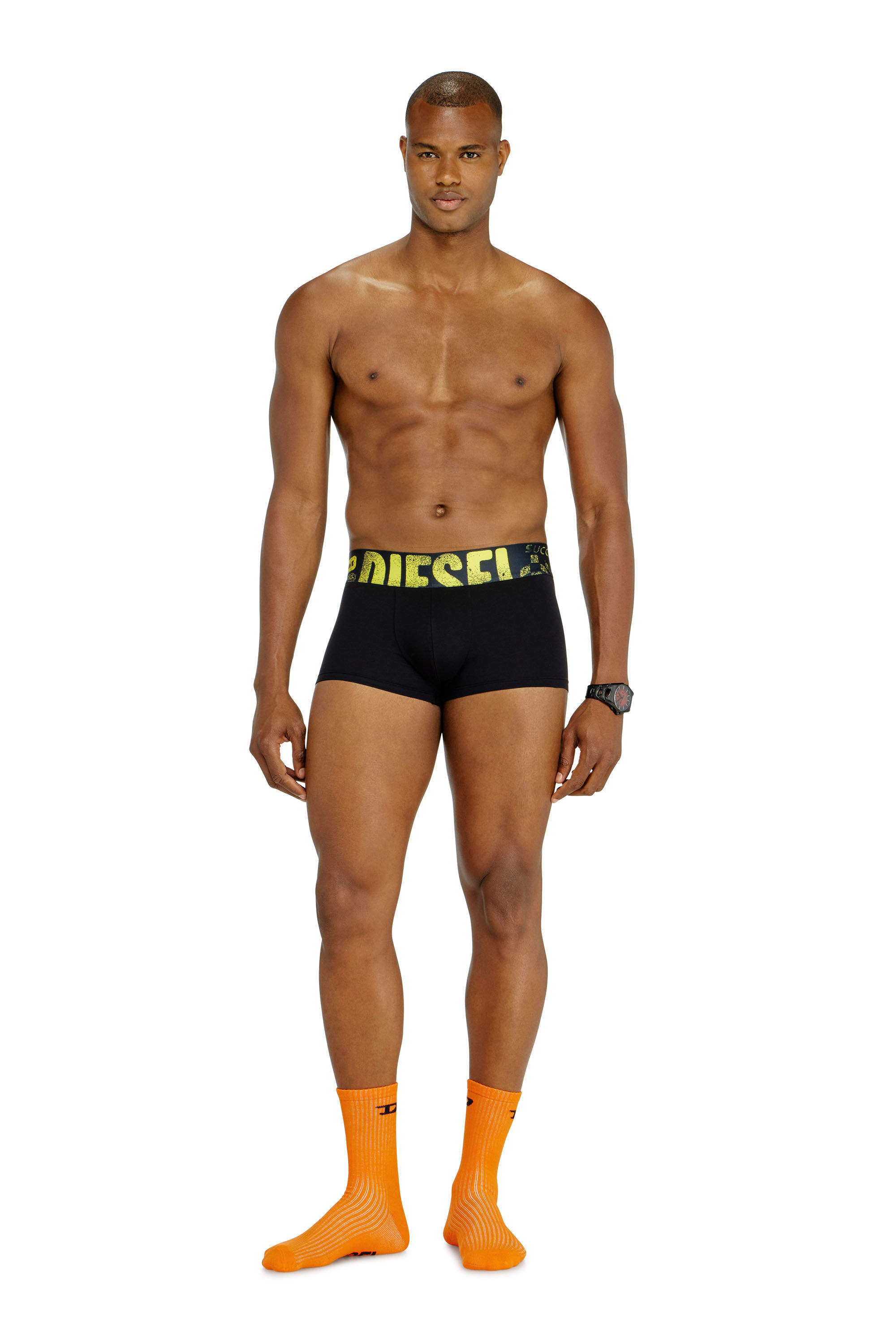 Diesel - UMBX-DAMIENTHREEPACK-5.5EL, Man's Three-pack of trunks with multicoloured logo in Multicolor/Black - 1