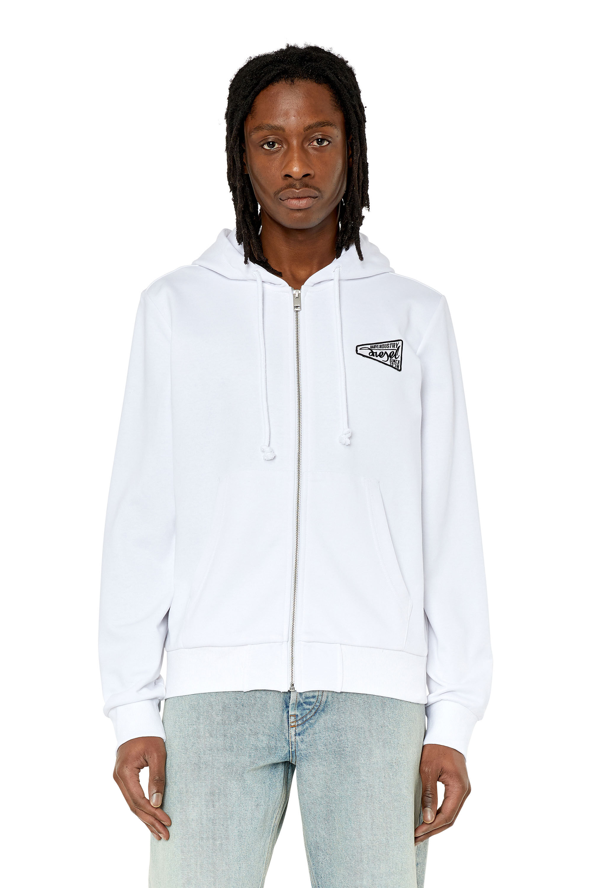 Diesel - S-GINN-HOOD-ZIP-K8, White - Image 3