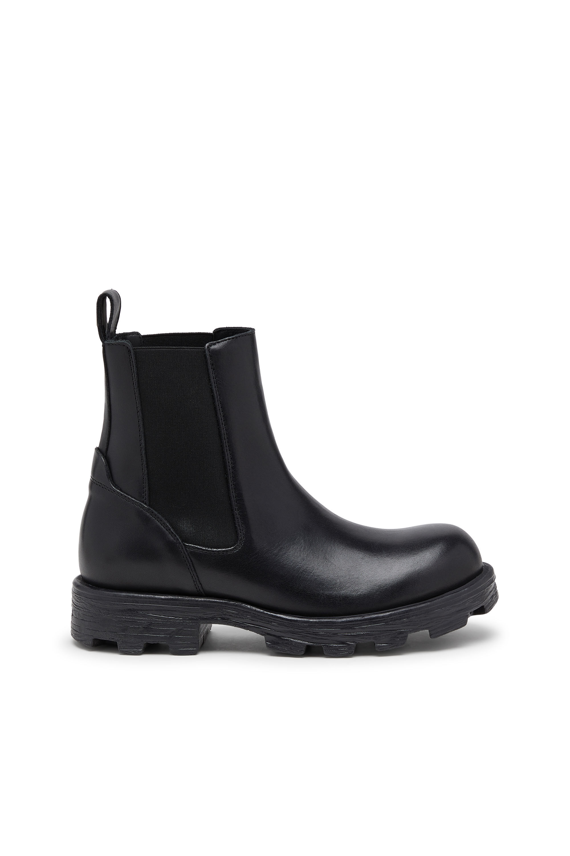 Diesel - D-HAMMER CH, Man's D-Hammer-Chelsea boots in leather in Black - 1