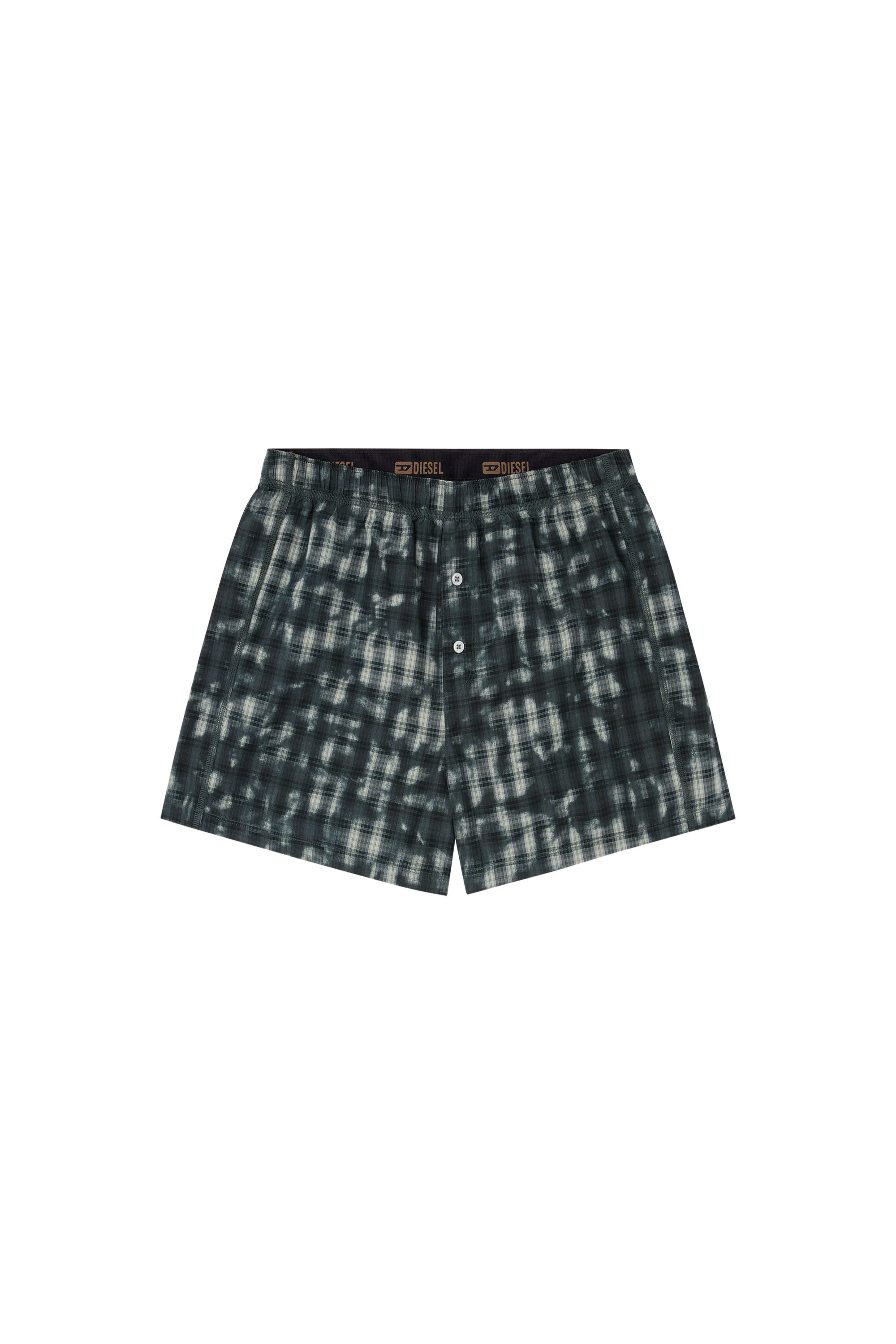Diesel - STARK-UTLT, Unisex's Boxers with check print in Dark Green - 2