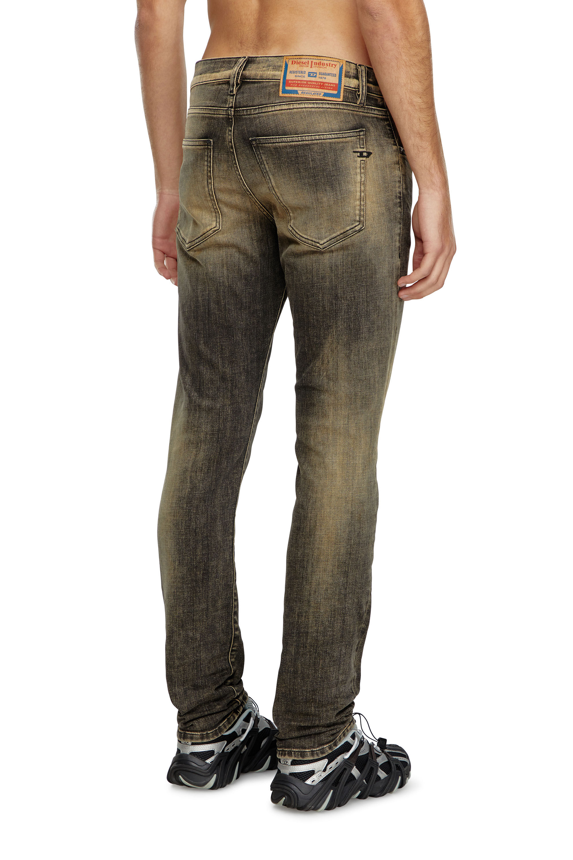 Diesel - Man Slim Jeans 2019 D-Strukt 09J48, Black/Beige - Image 4