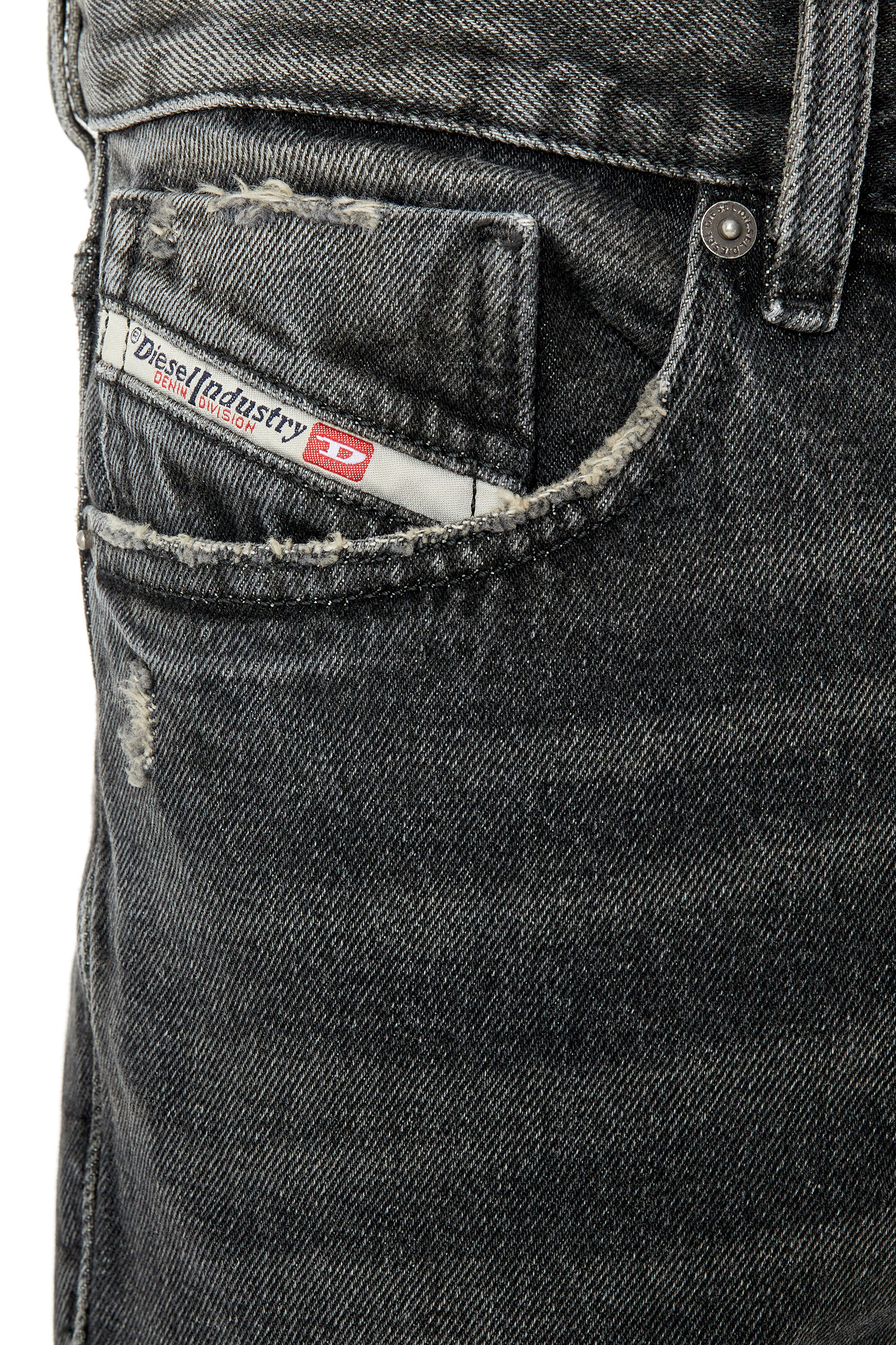 Diesel - 1995 D-Sark 007K8 Straight Jeans, Black/Dark grey - Image 5