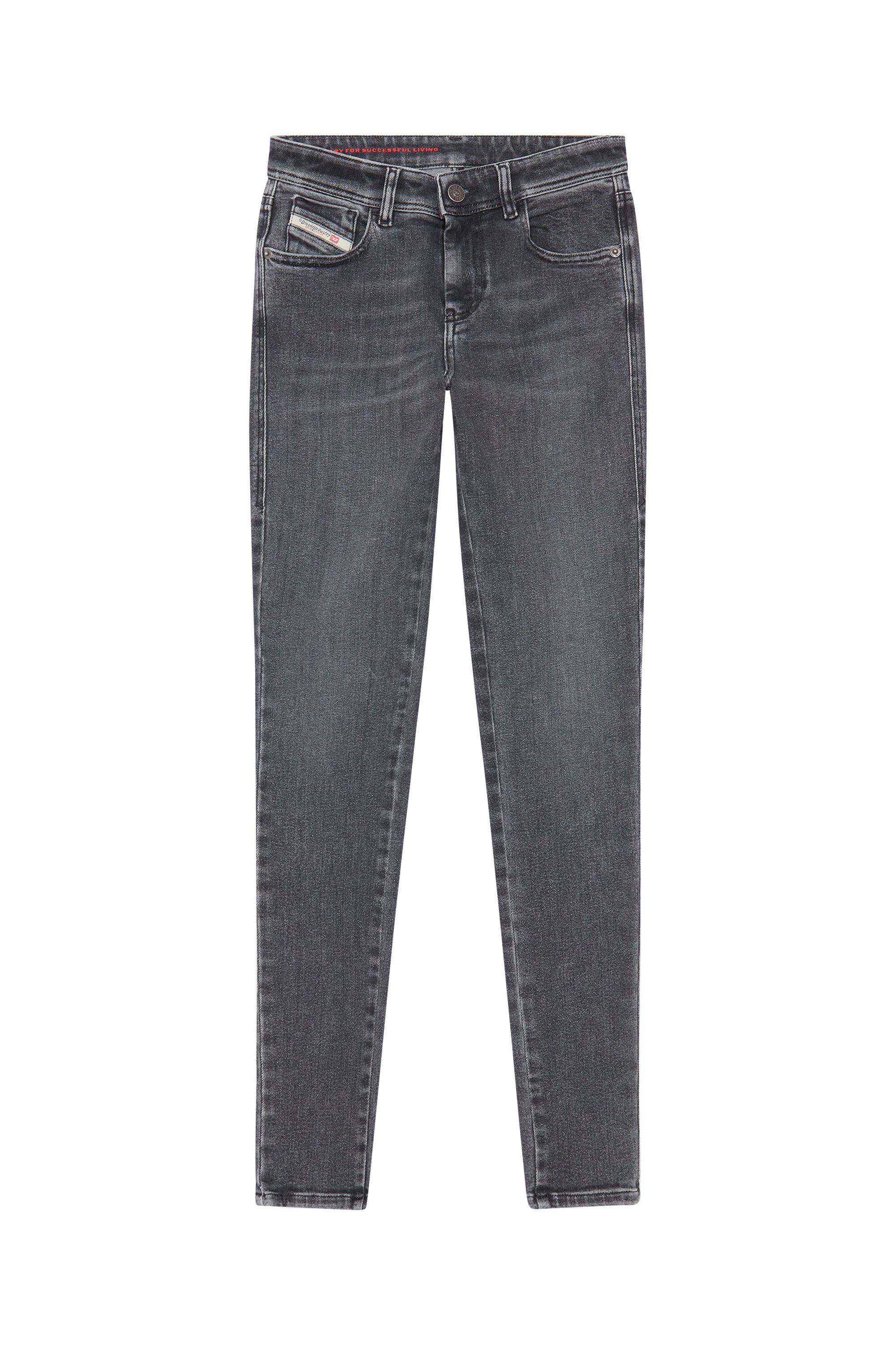 Diesel - Super skinny Jeans 2017 Slandy 09D61, Black/Dark grey - Image 1