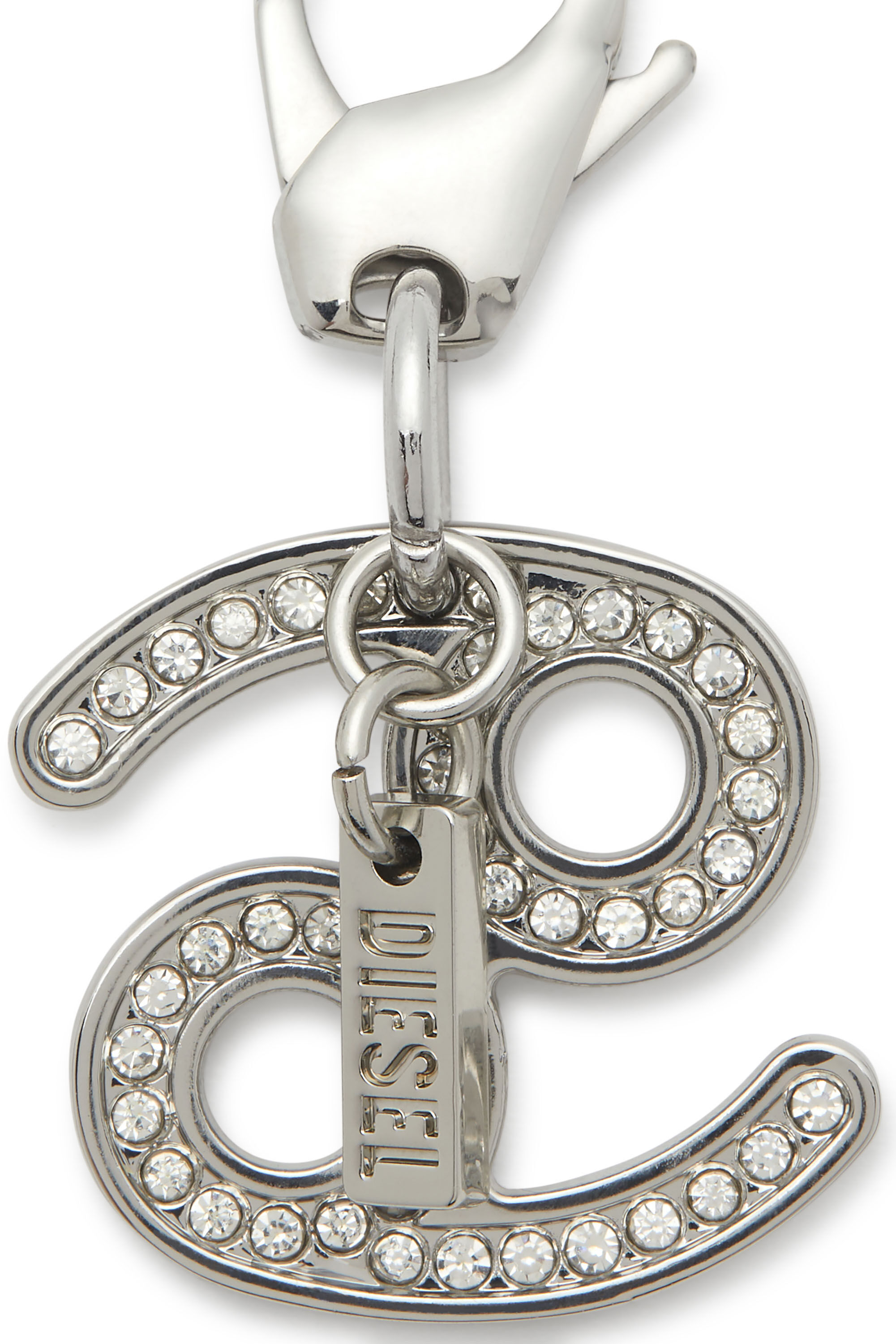 Diesel - CHARM CANCER, Unisex's Cancer metal charm with rhinestone details in Silver - 2