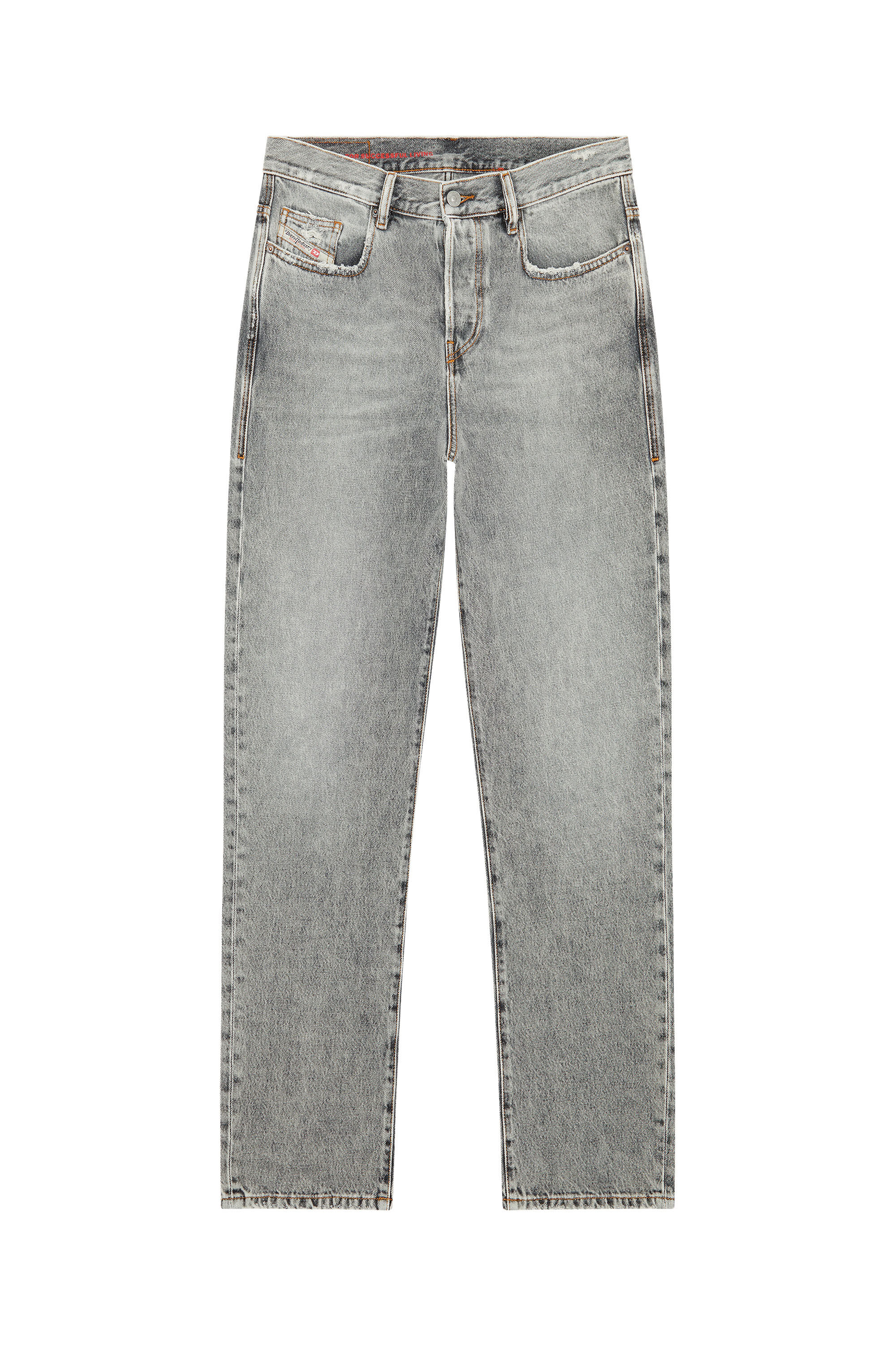Diesel - 2020 D-Viker E9B84 Straight Jeans, Light Grey - Image 2