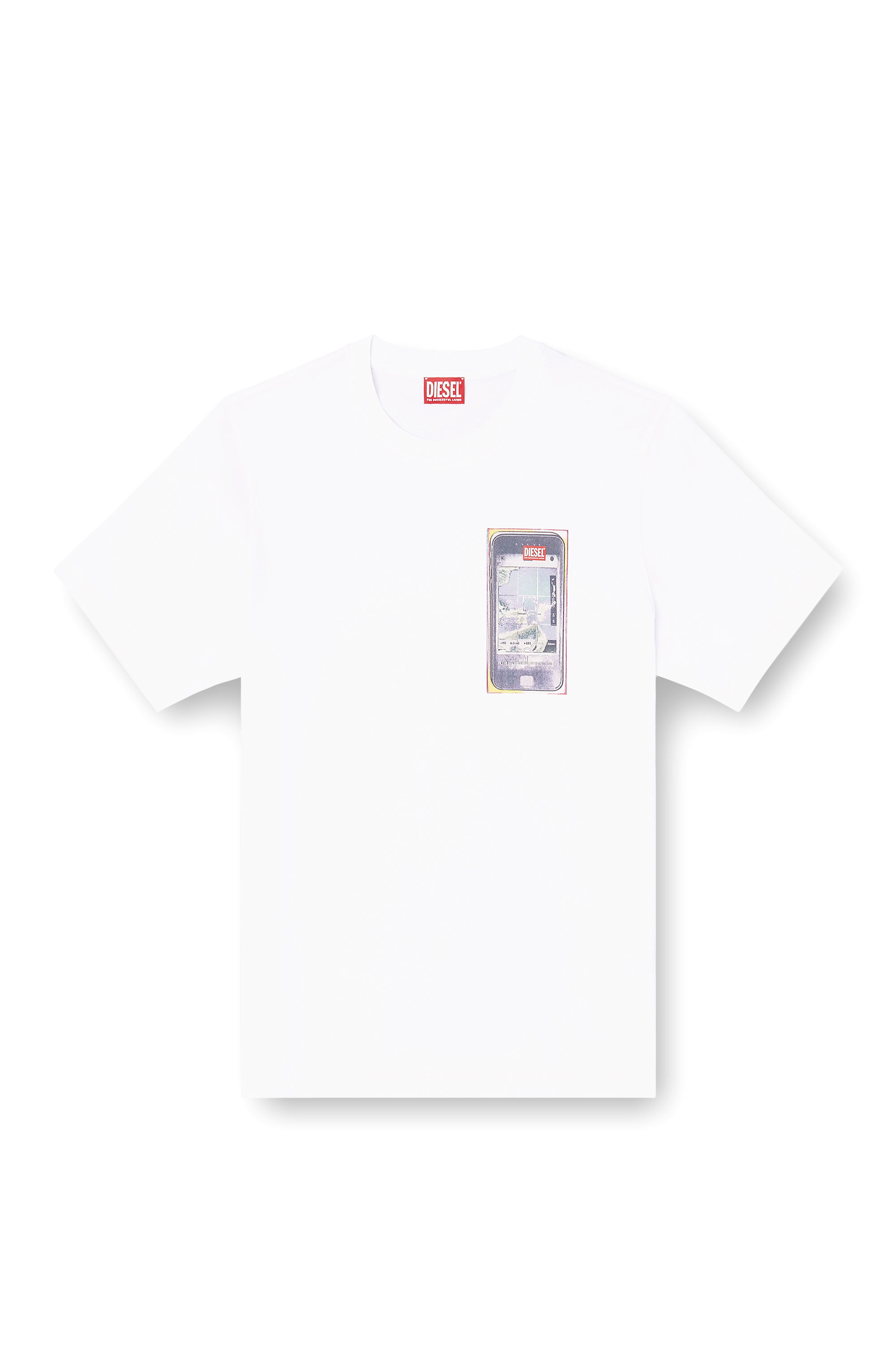 Diesel - T-ADJUST-V1, Man's Regular cotton T-shirt with digital print in null - 2