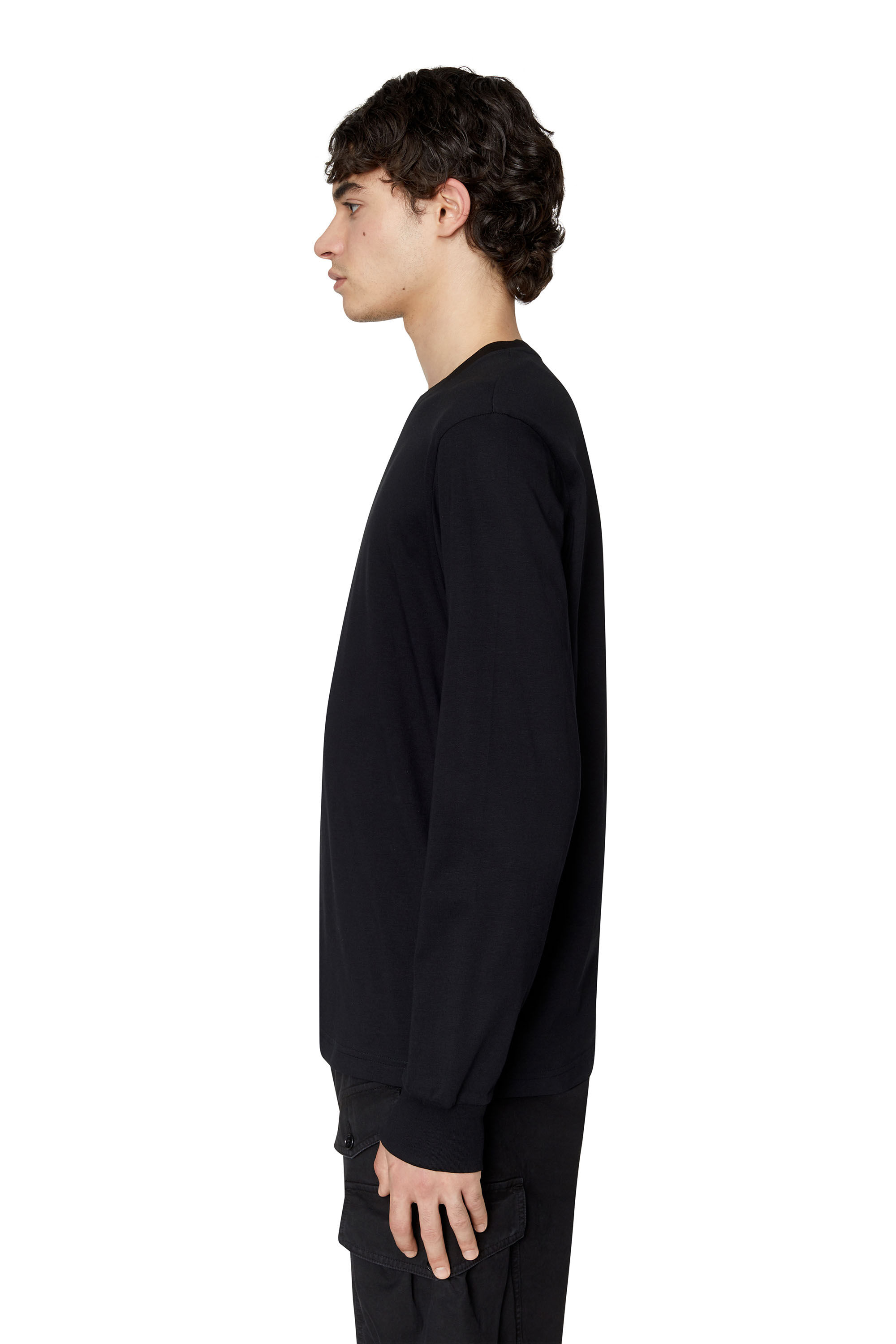 Diesel - T-JUST-LS-D, Black - Image 5
