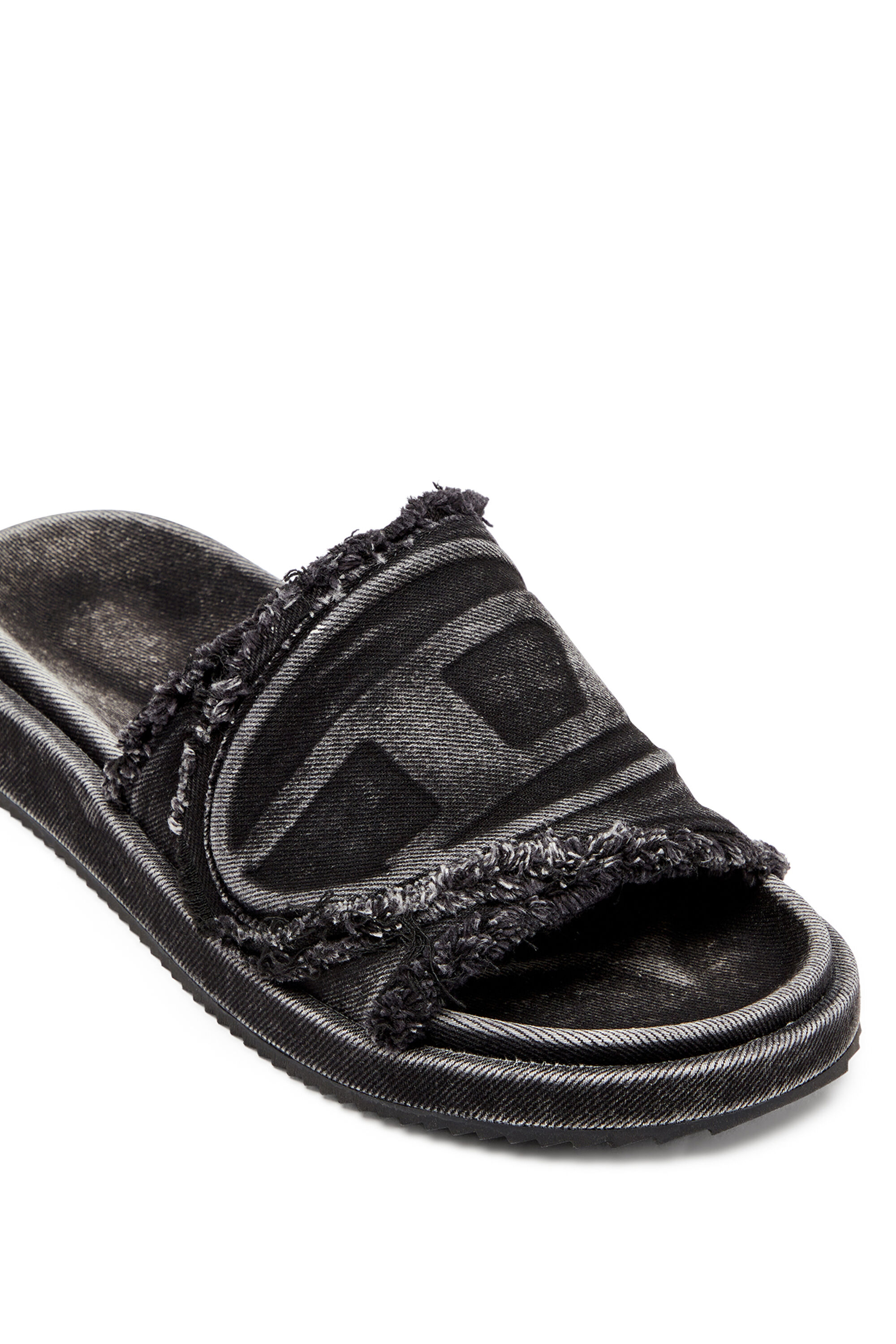 ★DIESEL★ SA Slide D Oval Sandal Denim Y03356P5257H1940 Women's Sa-Oval D-Denim slide sandals with Oval D strap