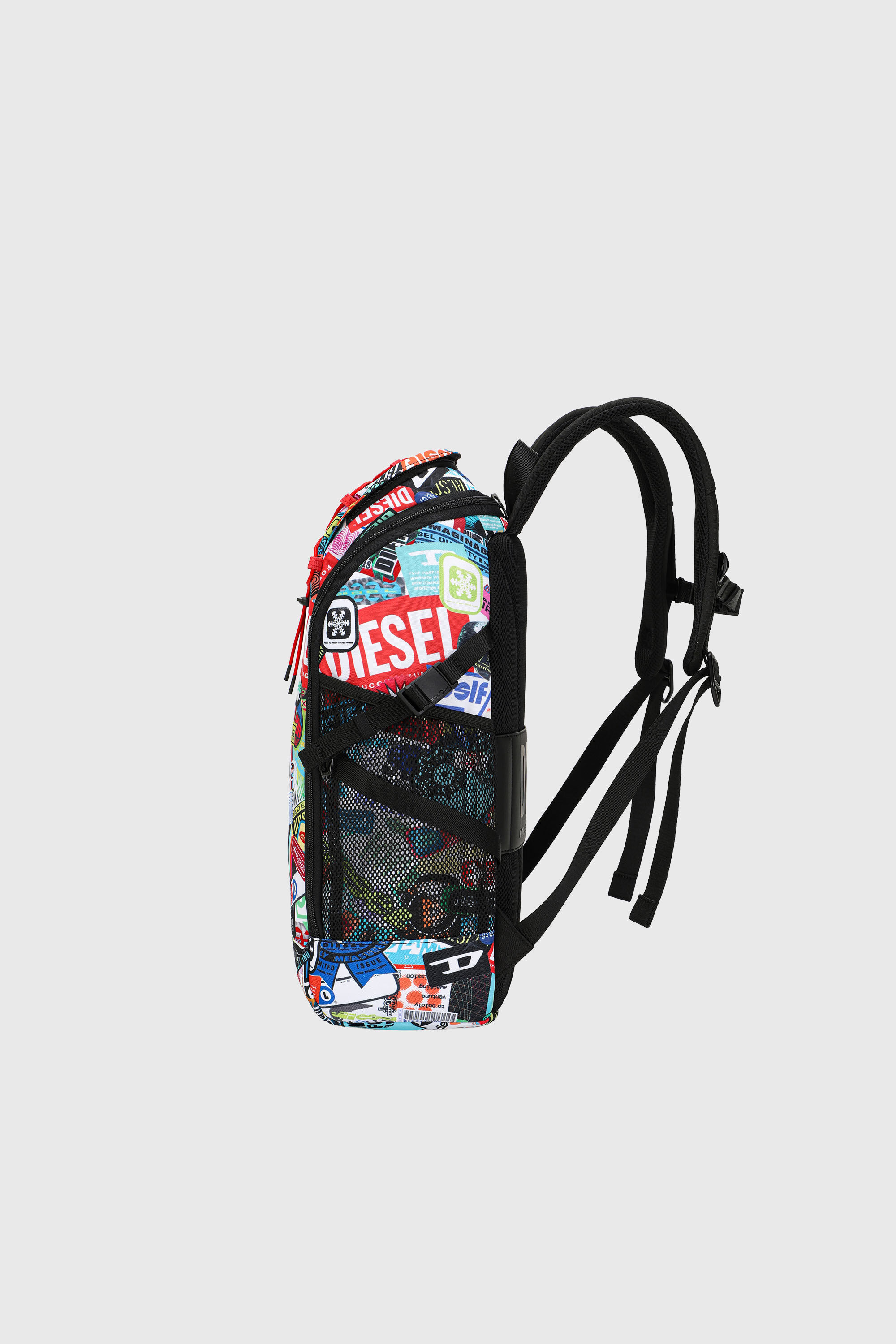 Diesel - DIESEL PC PRINTED BACKPACK-STICKERS- DSB, Unisex's Multifunctional backpack with stickers in Multicolor - 4