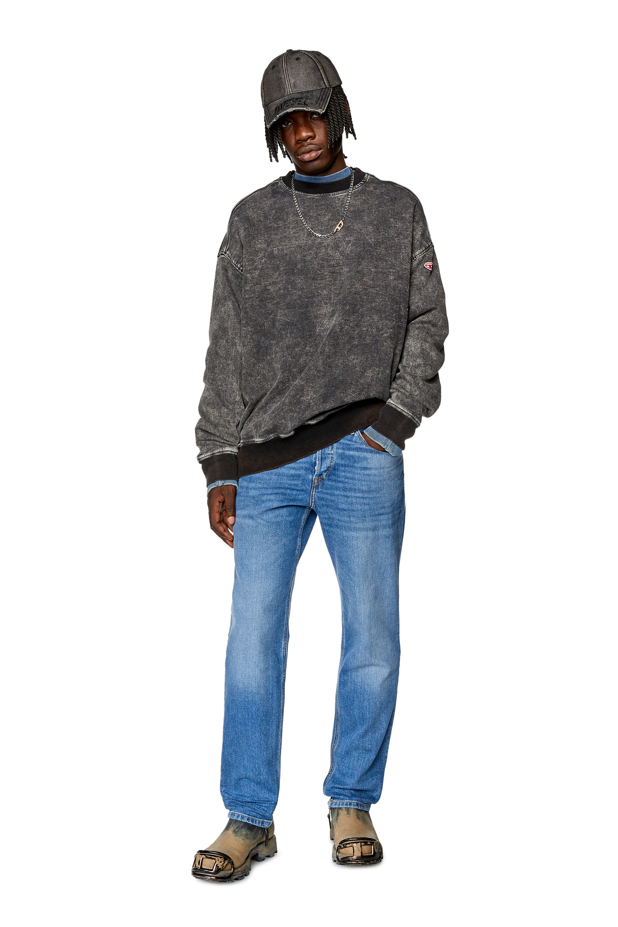 Diesel - Tapered Jeans 2023 D-Finitive 0ENAS, Light Blue - Image 1