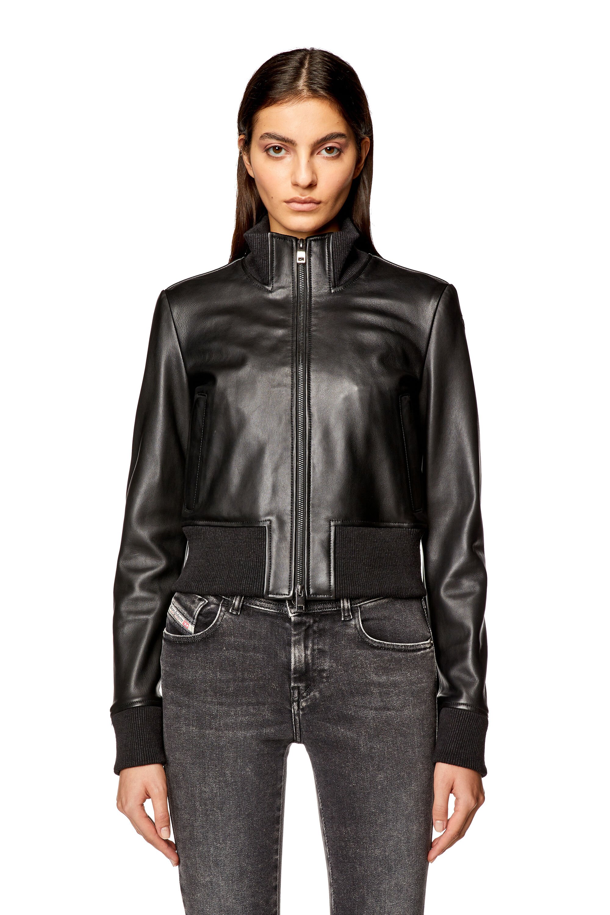 ROLAROLA★大人気★LEATHER BOMBER JACKE_2色 ROLAROLA☆大人気☆LEATHER BOMBER JACKE_2色 (rolarola