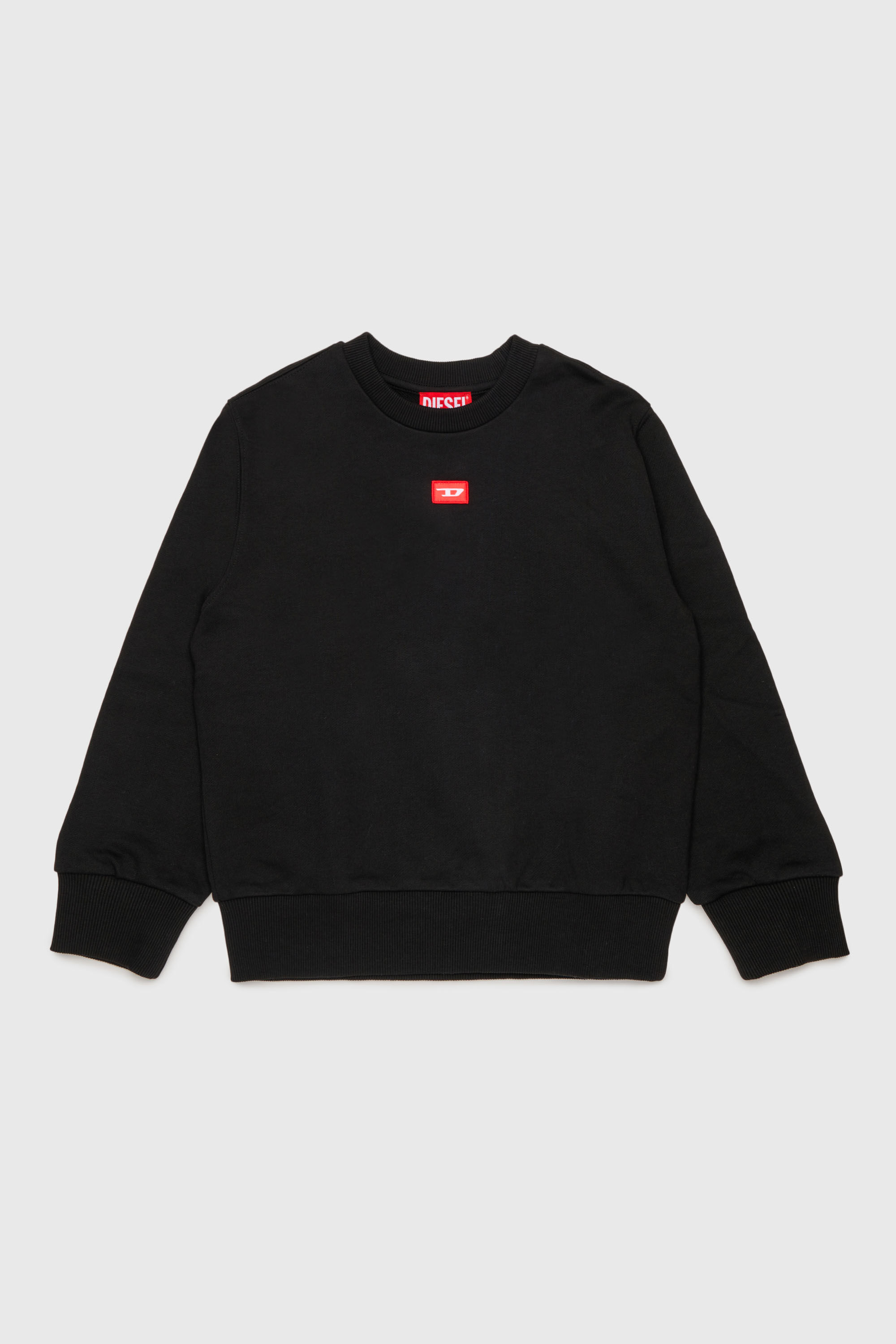 Diesel - SXGIN OVER, Unisex's Sweatshirt small logo patch in Black - 1