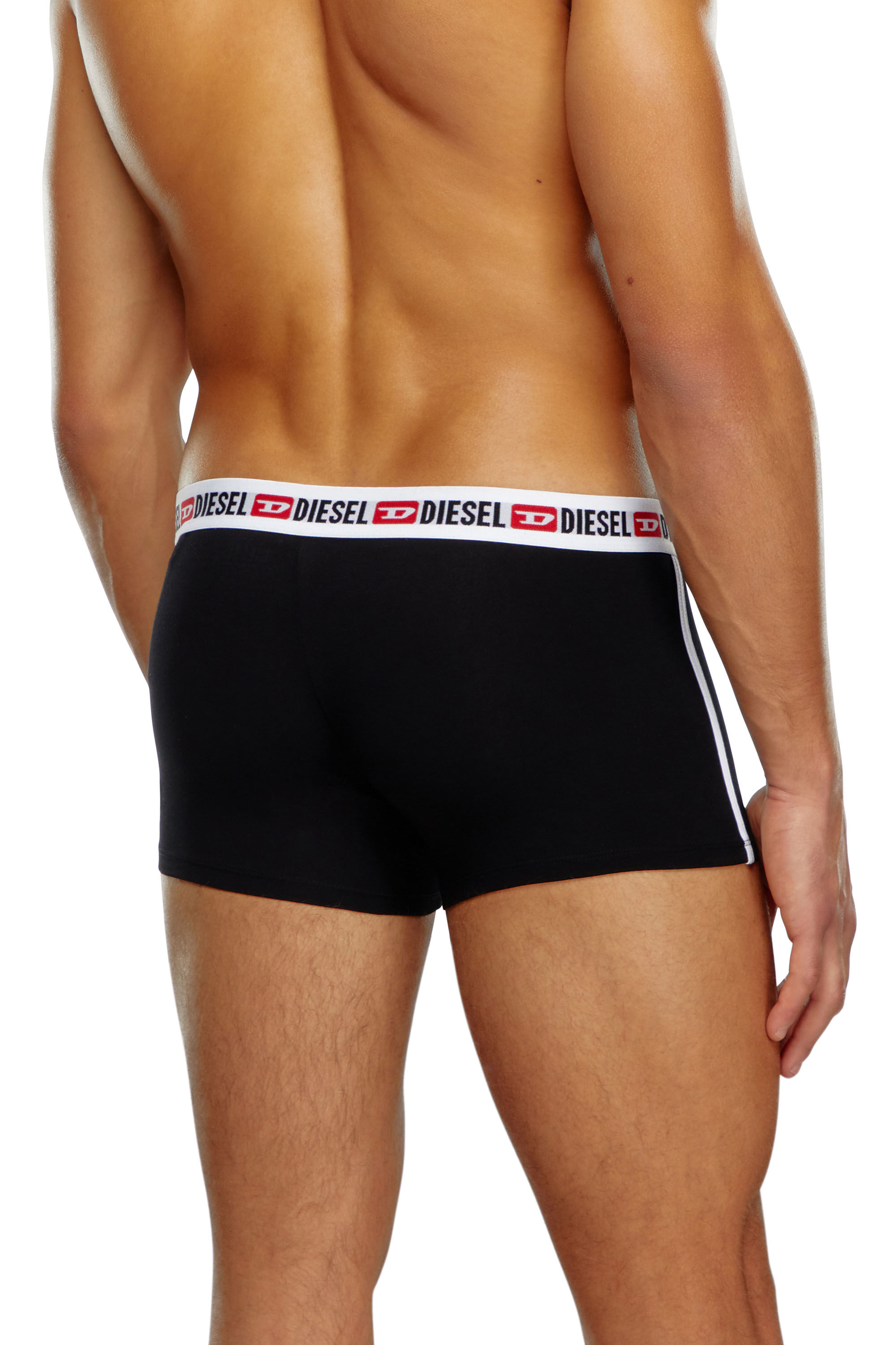 Diesel - UMBX-SHAWNTHREEPACK, Man Three-pack boxer briefs with side band in Black - Image 4