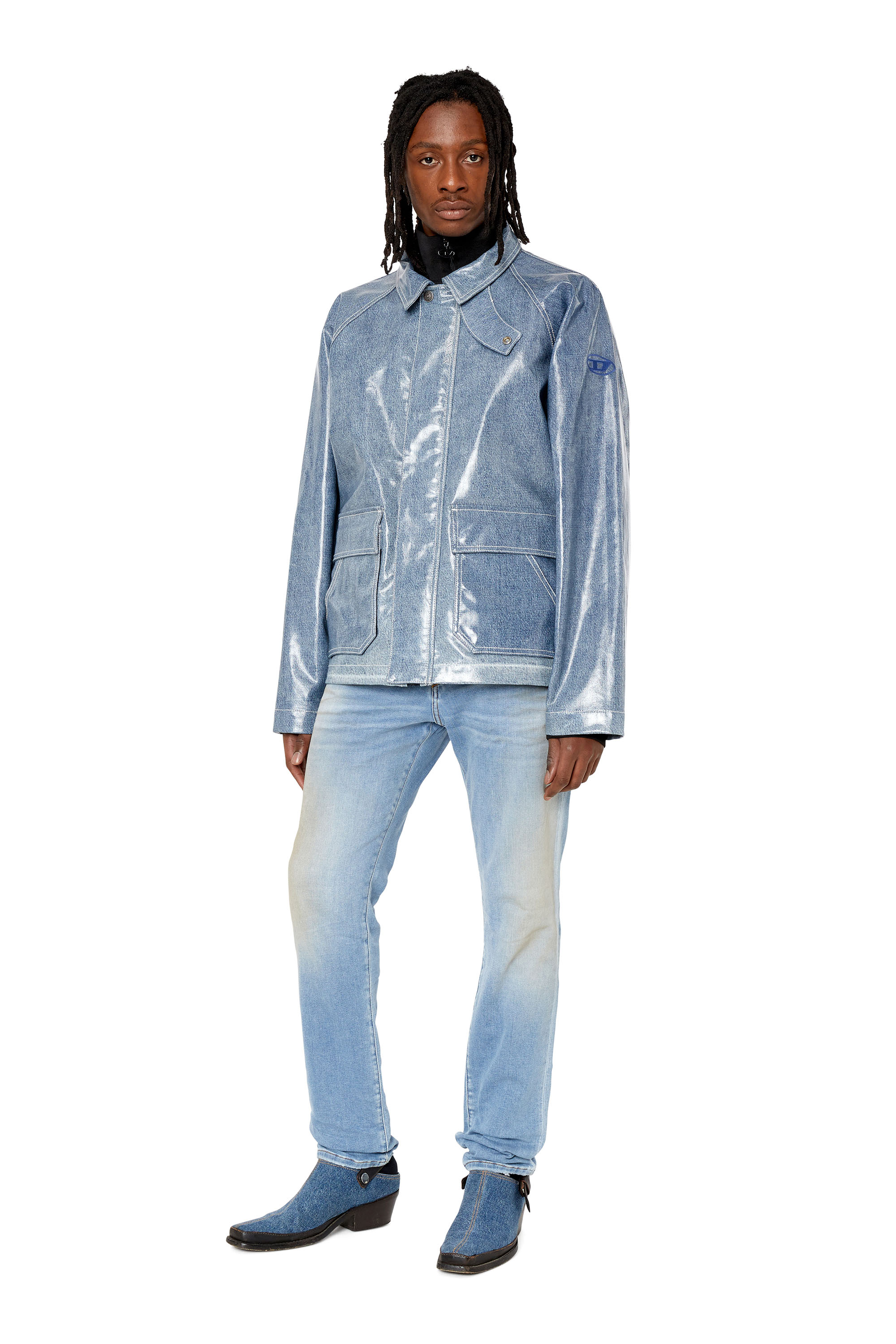 Diesel - D-Strukt JoggJeans® 068CW Slim, Light Blue - Image 5