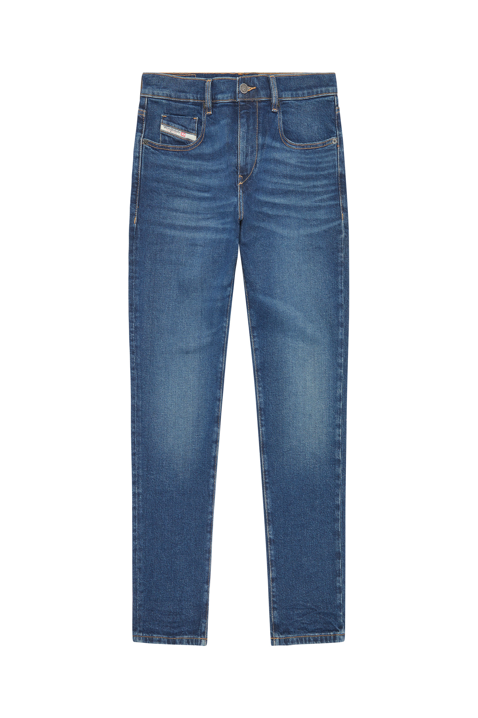Diesel - 2019 D-Strukt 0GYCS Slim Jeans, Dark Blue - Image 5