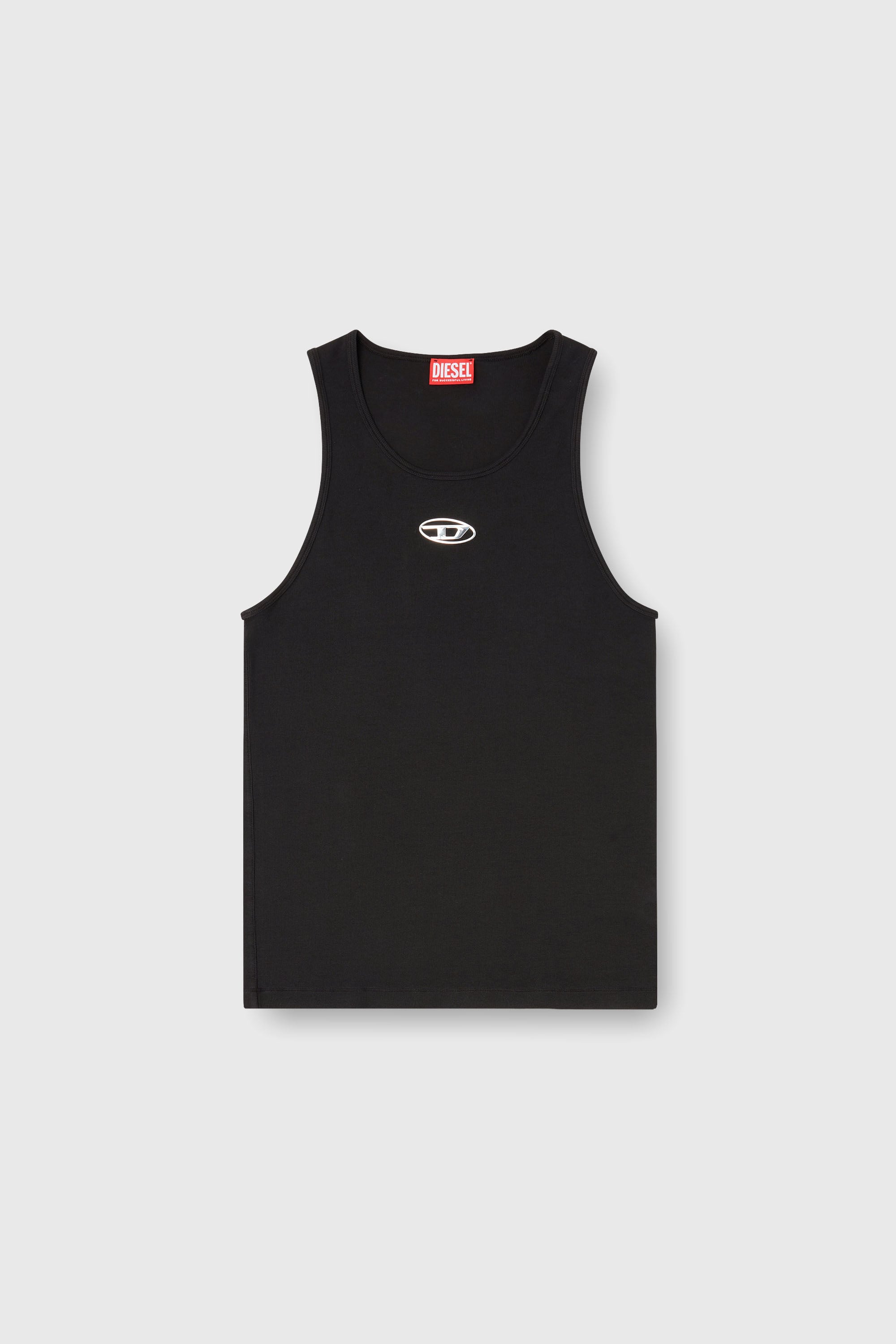 Diesel - T-LIFTY-IOD, Man's Cotton tank top with logo in Black - 2