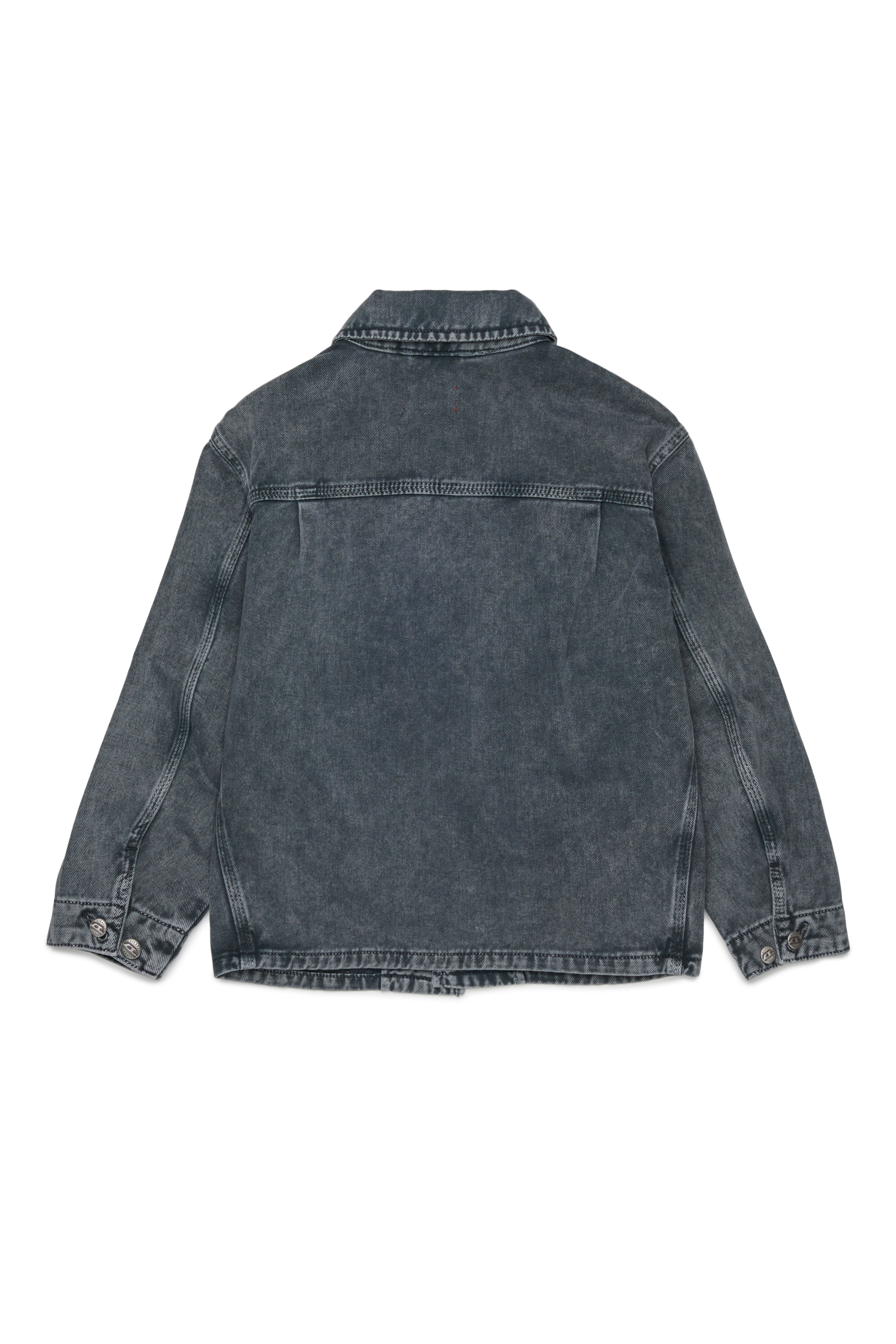 Diesel - JSTACK, Man's Workwear-style shirt jacket in Dark grey - 2