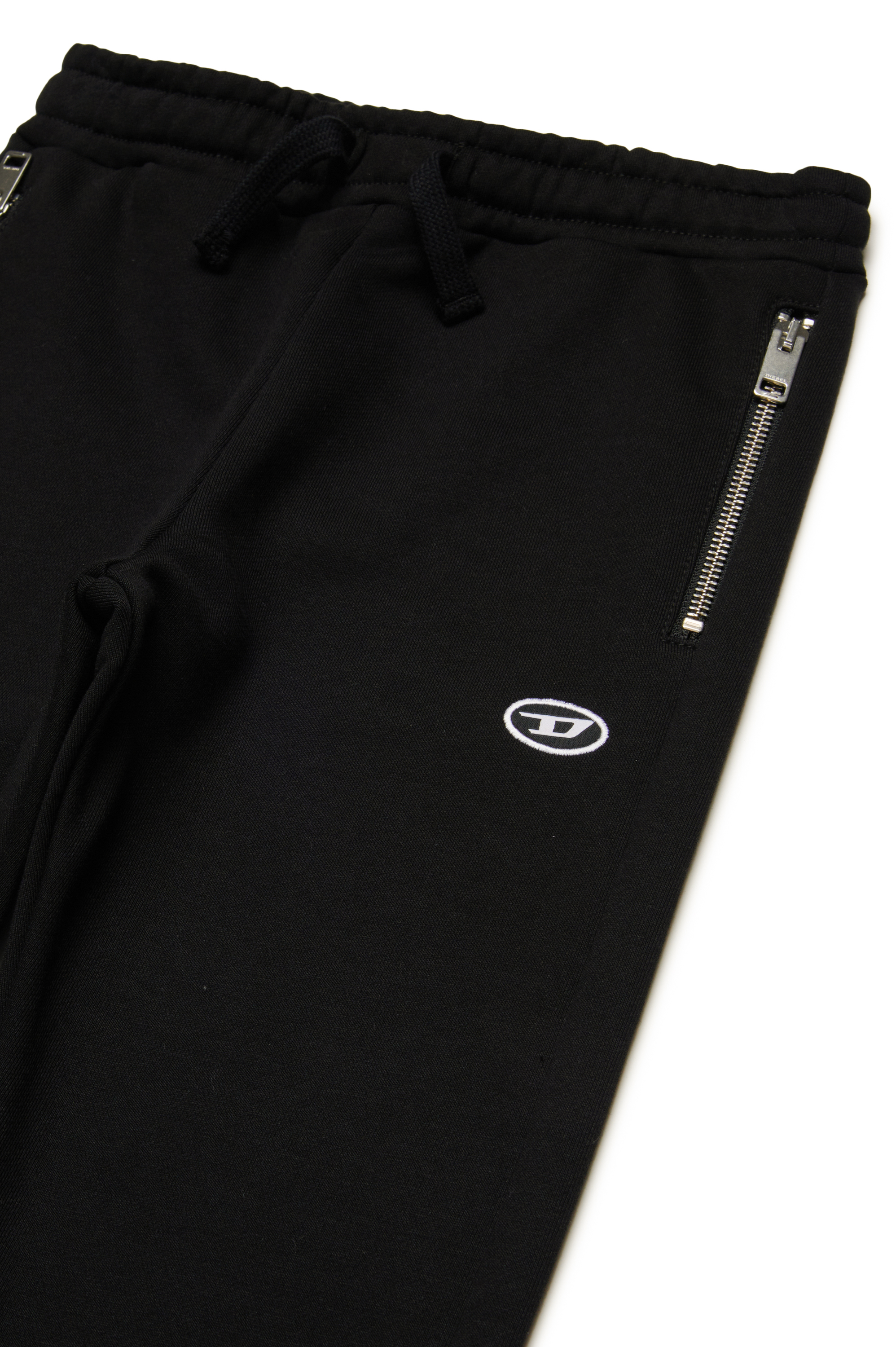 Diesel - PTARYDOVALZIPPJ, Man Sweatpants with zip pockets in Black - Image 3