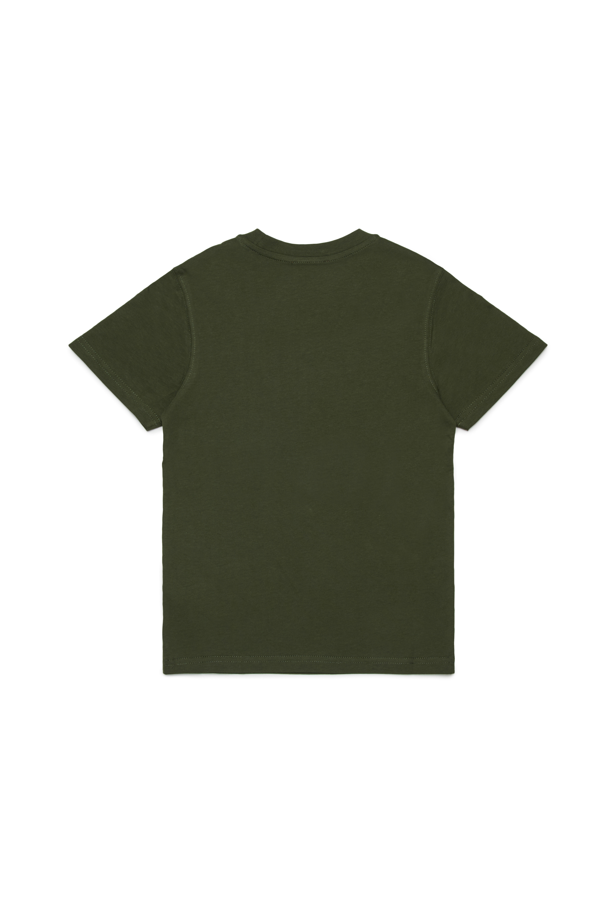 Diesel - TXDIEGO, Man's Cotton T-shirt with patch in Dark Green - 2
