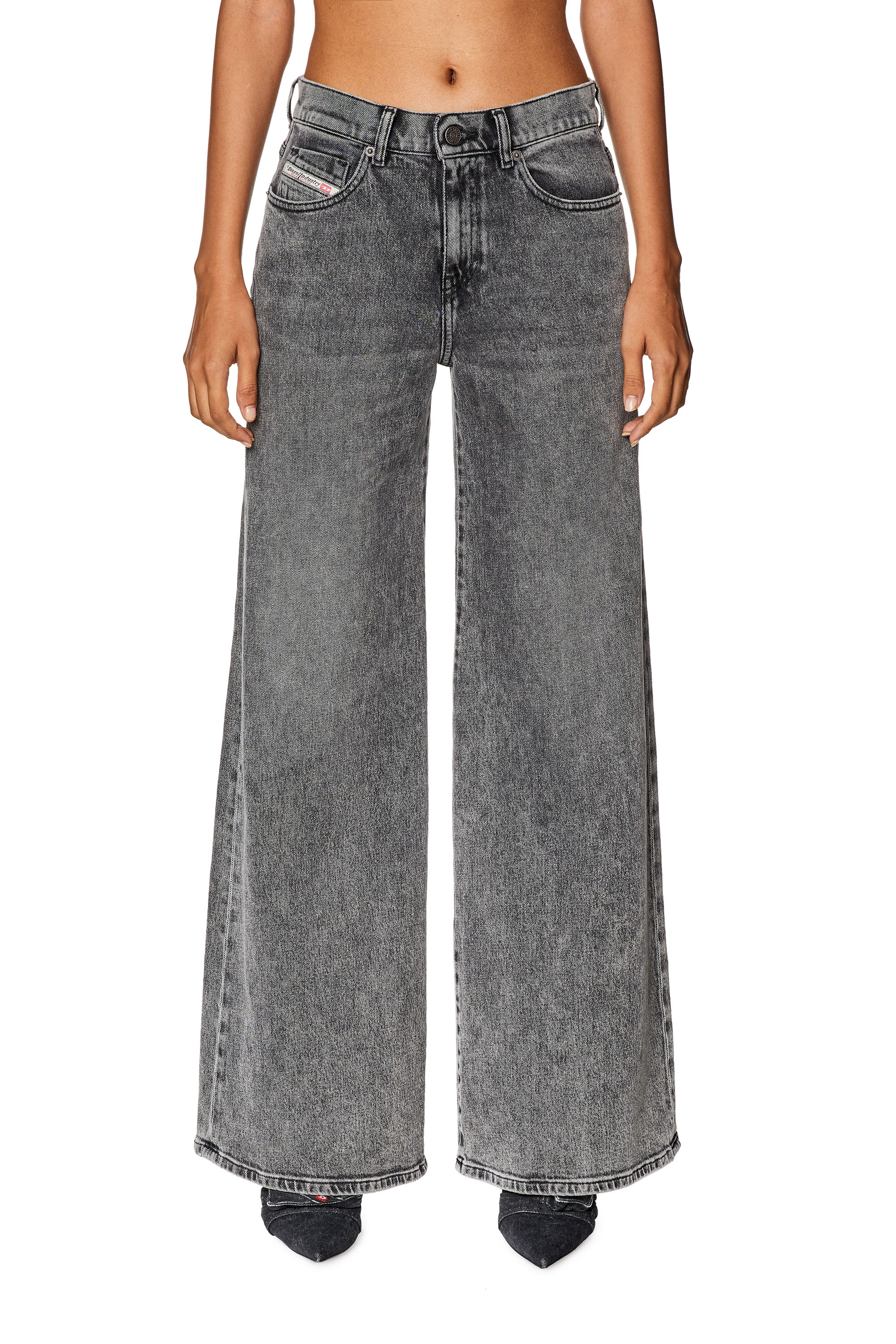 Diesel - Bootcut and Flare Jeans 1978 D-Akemi 09G57, Grey - Image 1