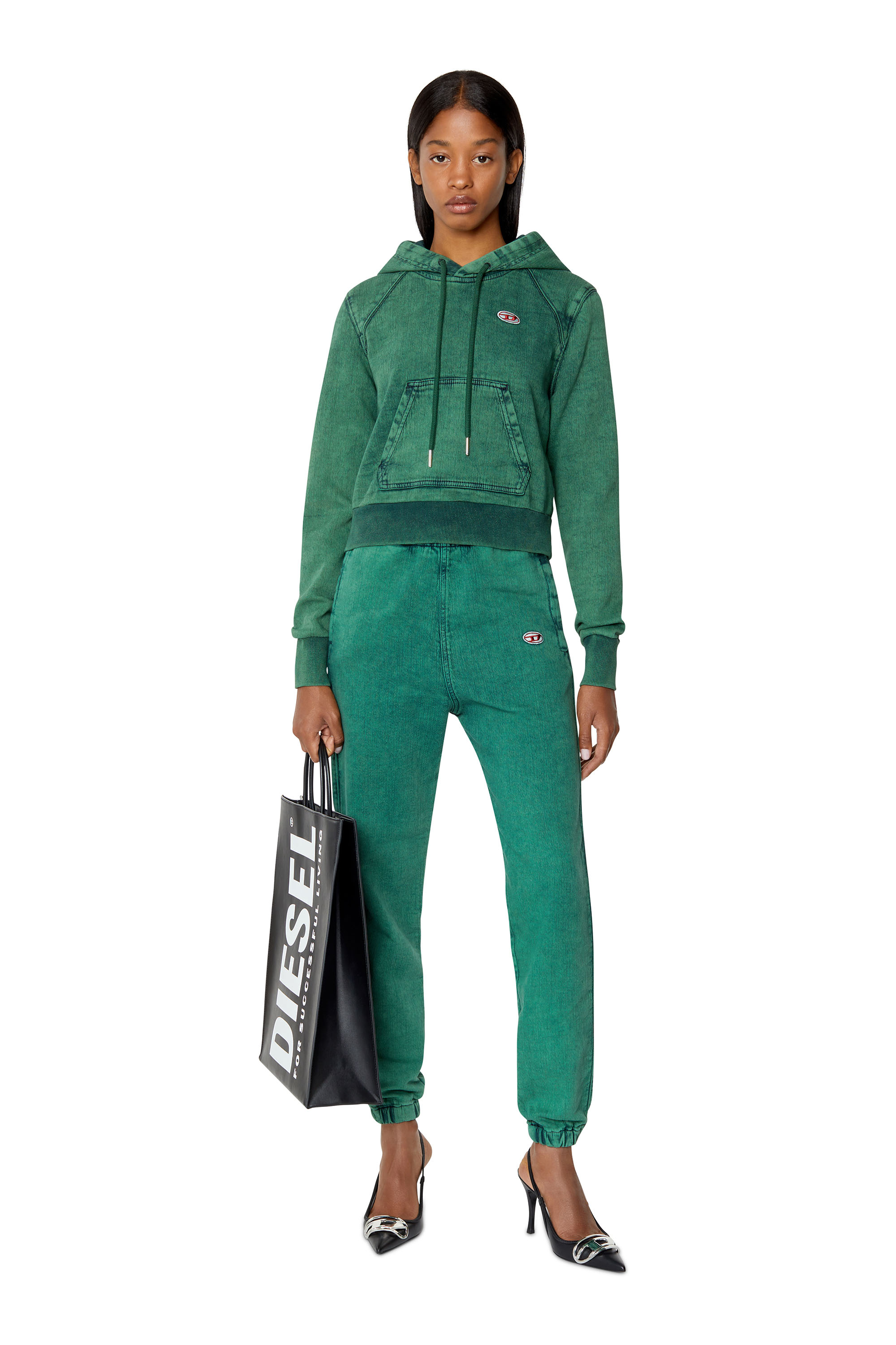 Diesel - D-Lab Track Denim 09E32 Tapered, Green - Image 5