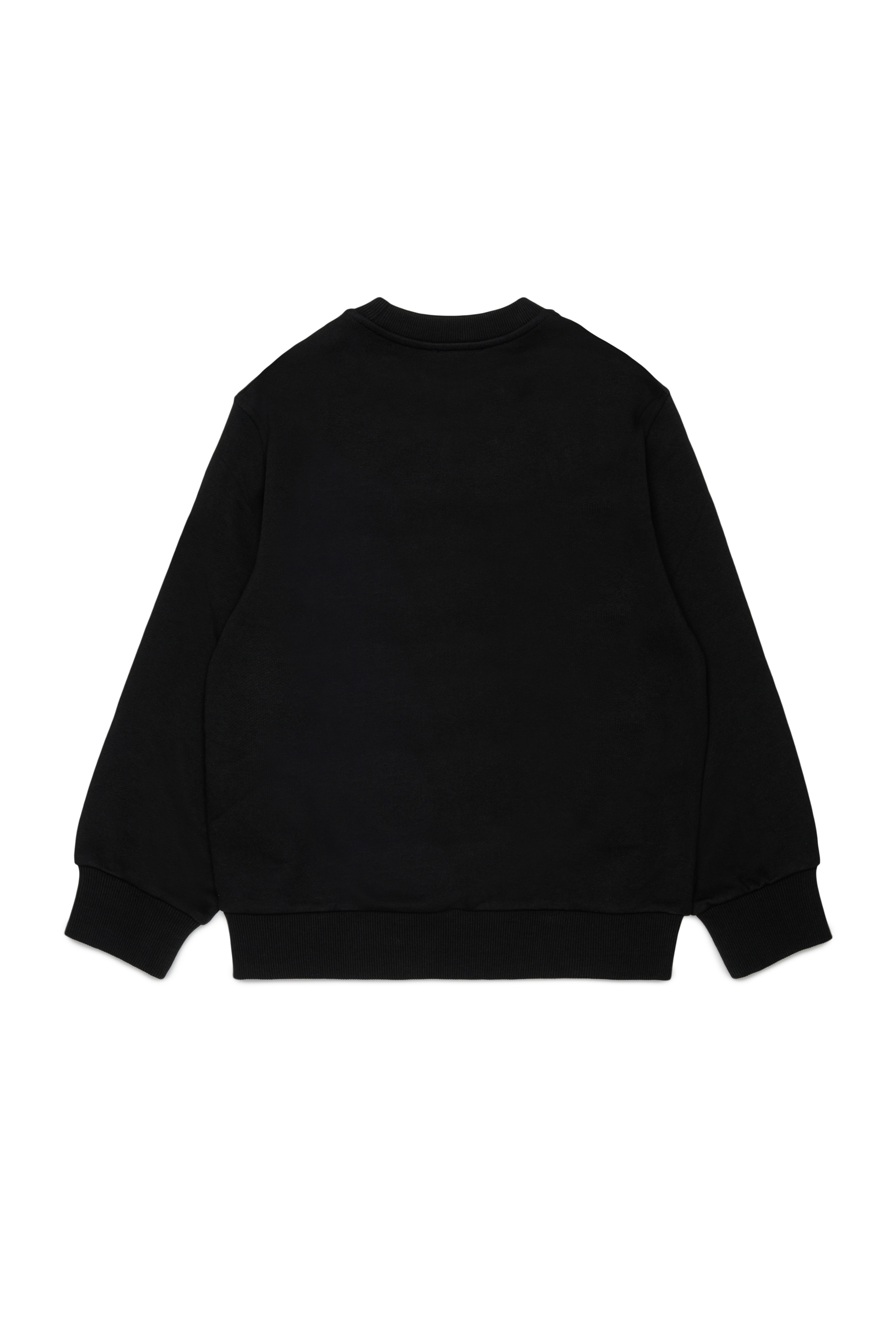 Diesel - SCRAP OVER, Man's Sweatshirt with Oval D graphic print in Black - 2
