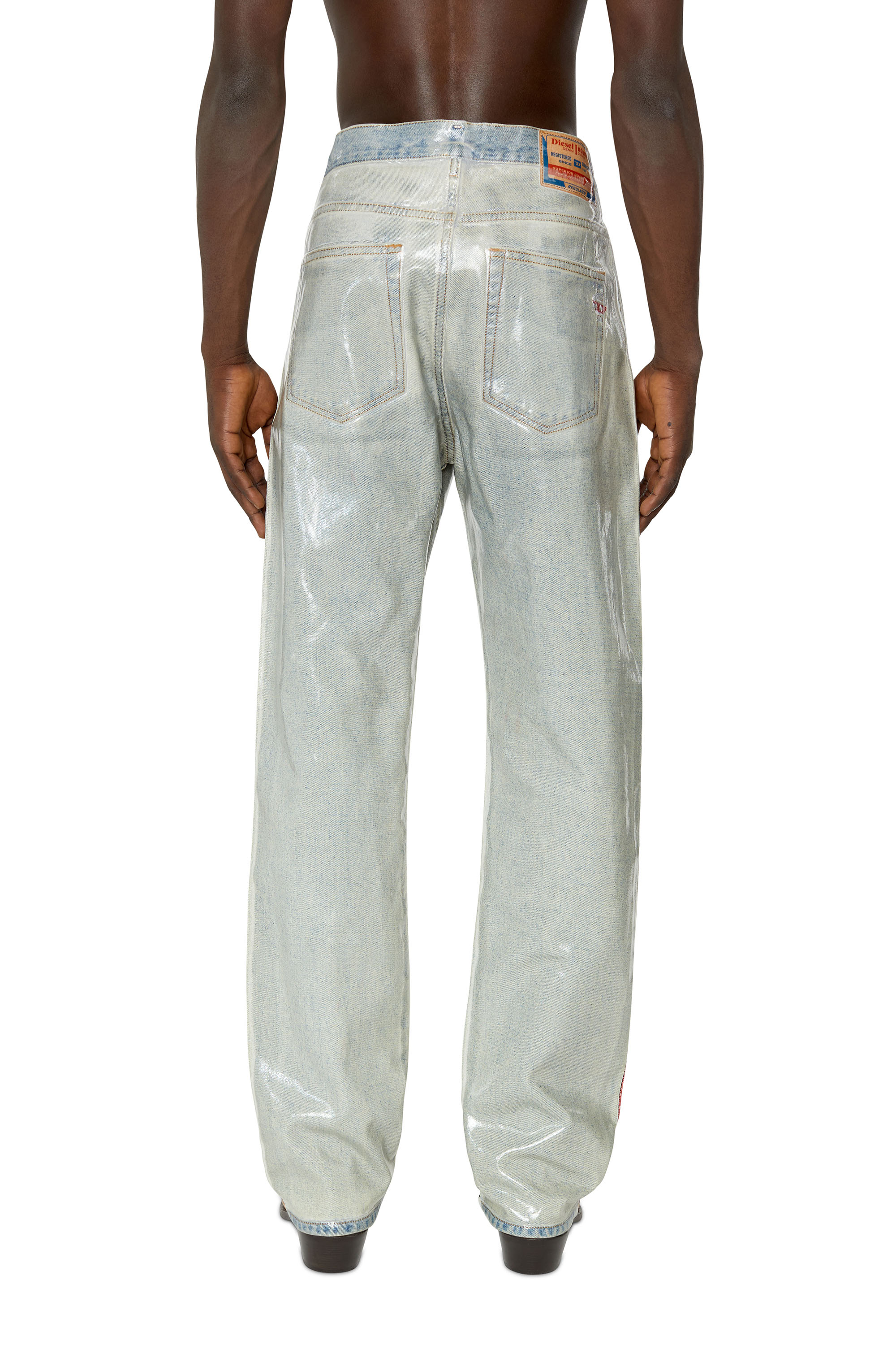 Diesel - 2020 D-Viker 007H6 Straight Jeans, Light Blue - Image 2