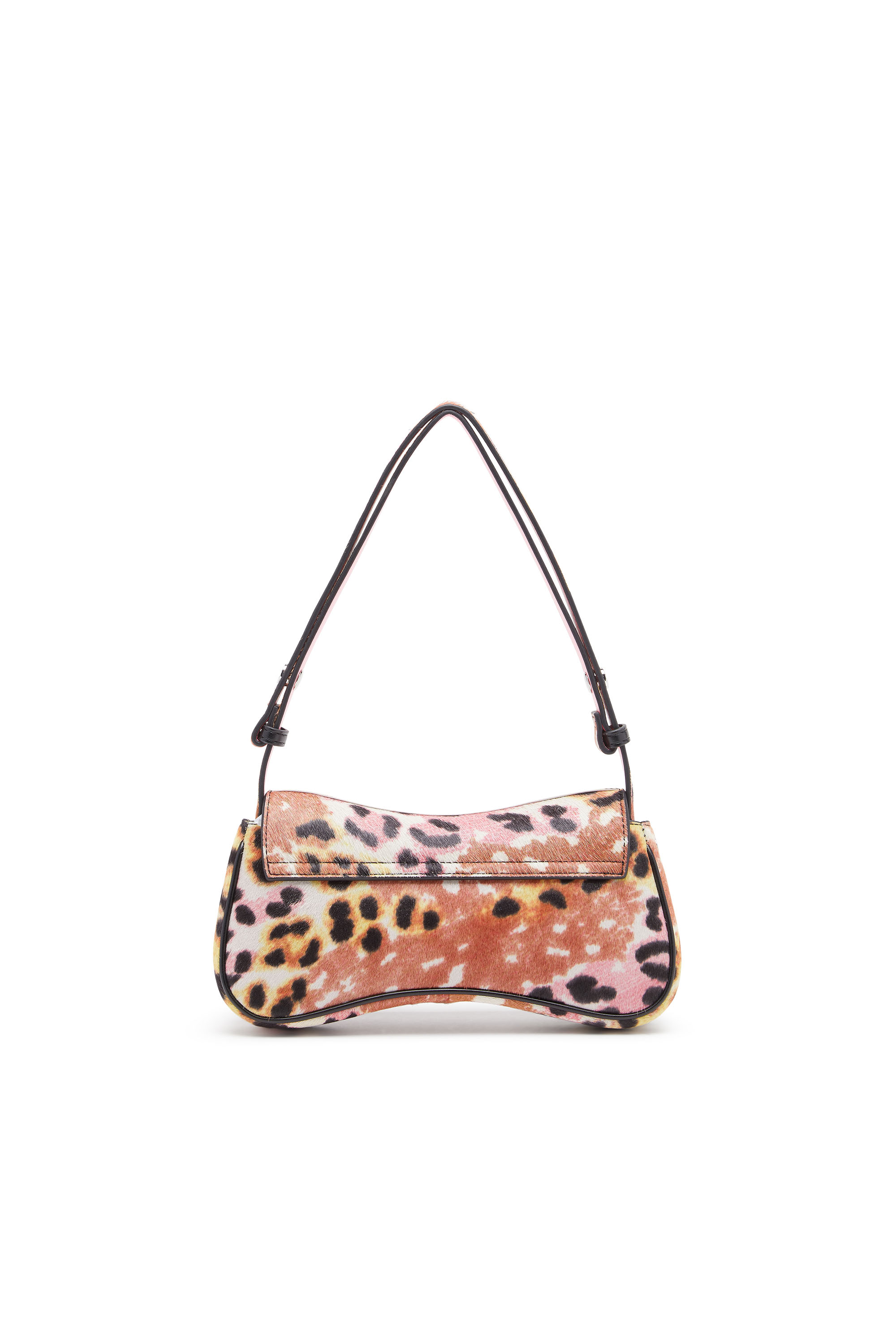 Diesel - PLAY CLUTCH, Woman's Play-Clutch in leopard-print calf hair in Brown - 2