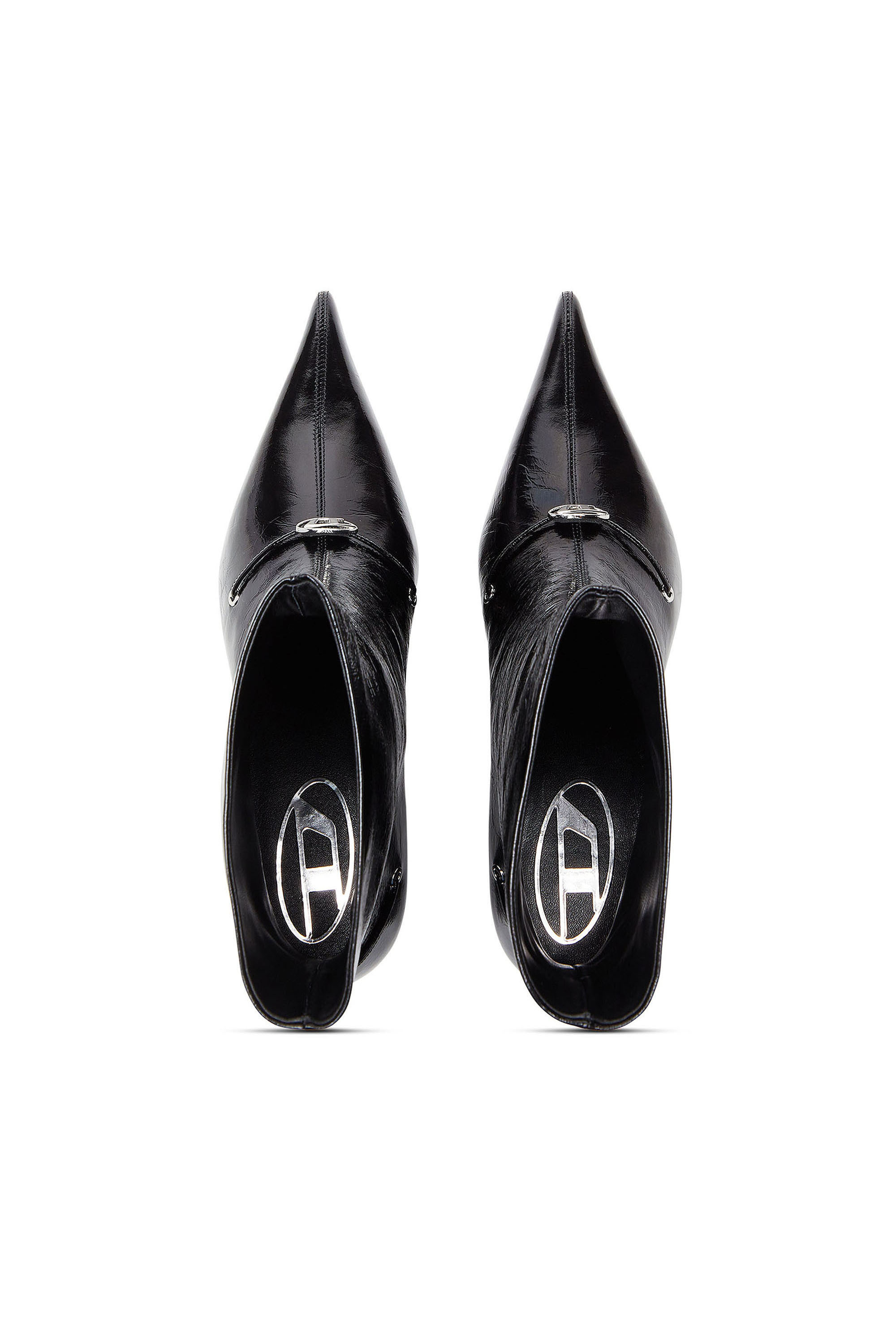 Diesel - D-JEWELS  40 TUBE, Woman's D-Ten&Half - Ankle boots in naplak leather in Black - 4
