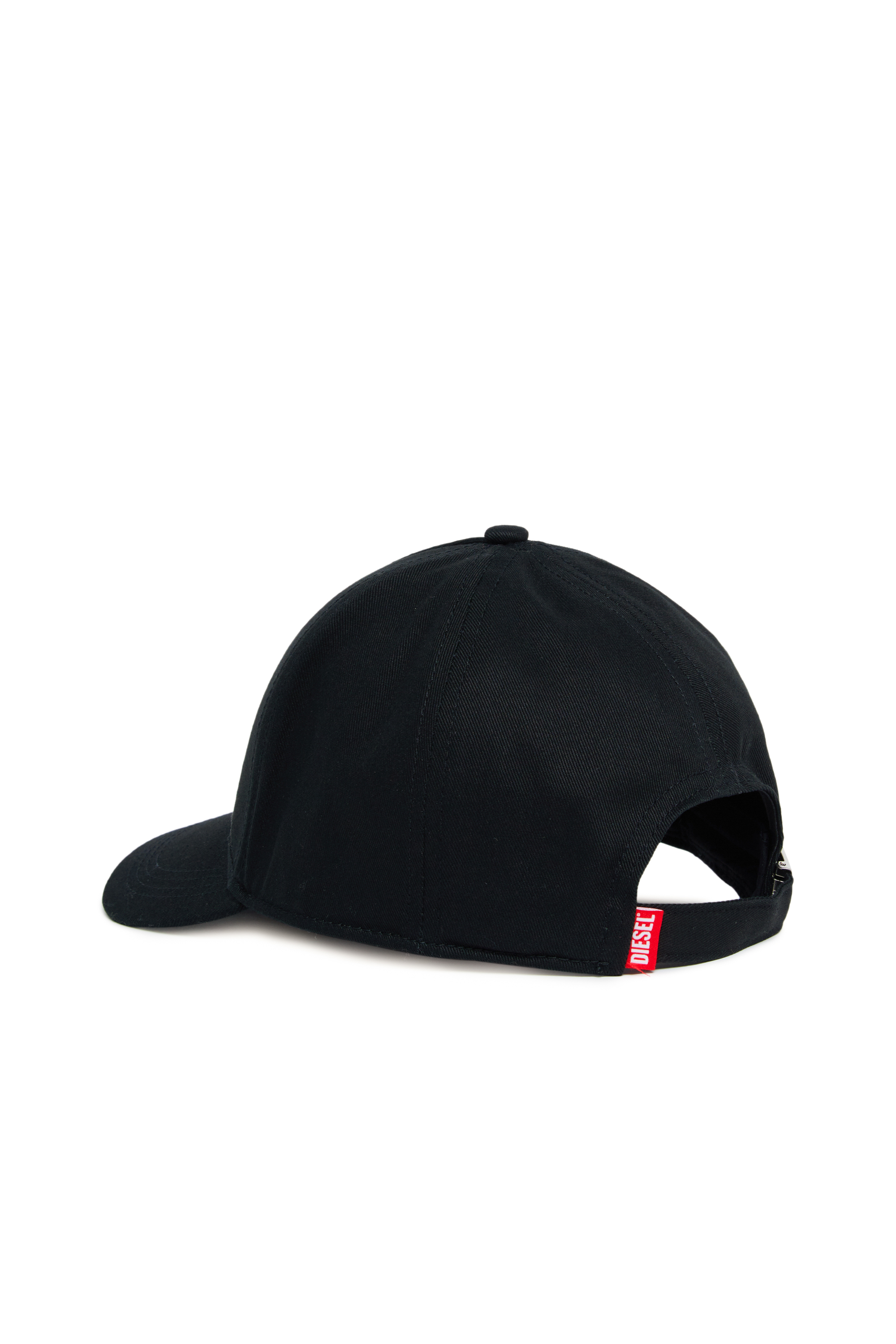 Diesel - FDSTRAS, Woman Baseball cap with crystal Oval D logo in Black - Image 2