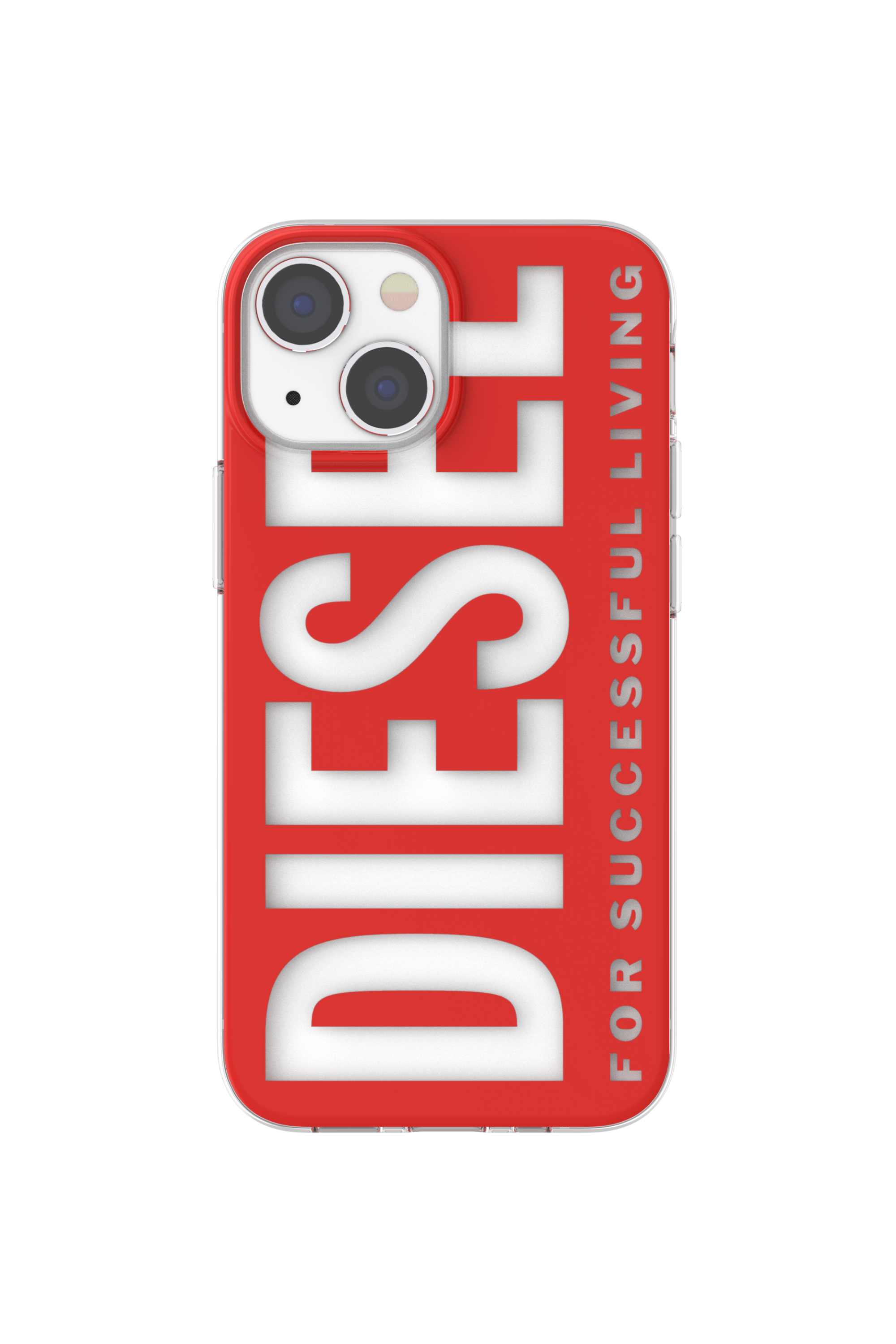 Diesel - 47201 STANDARDASE, Unisex's Clear case for iPhone 13 Mini in Red - 2