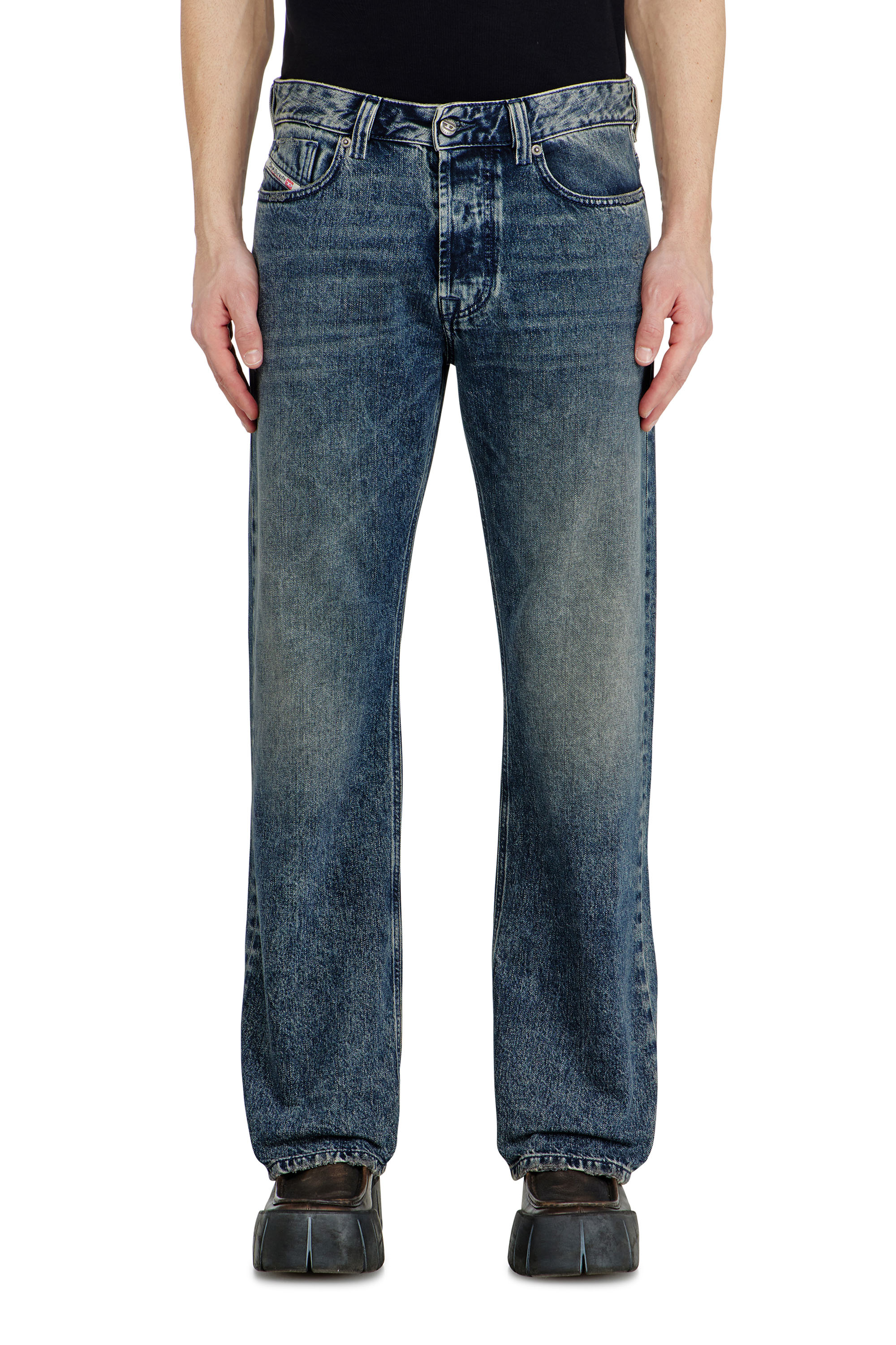 Diesel - Man's Relaxed Jeans 1980 D-Eeper 09N68, Dark Blue - 4